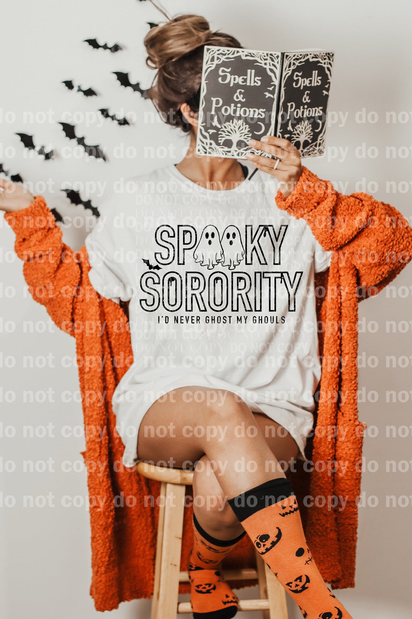 Spooky Sorority I'd Never Ghost My Ghouls Dream Print or Sublimation Print