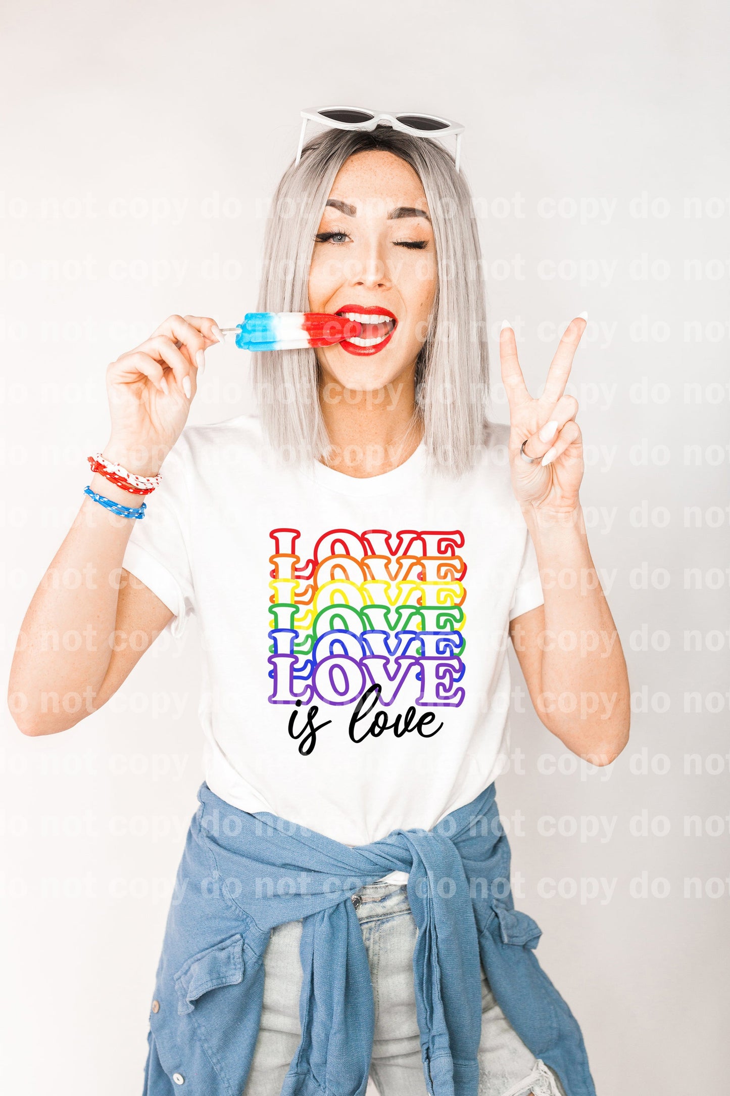 Love is Love Rainbow Word Stack Pride Dream Print or Sublimation Print