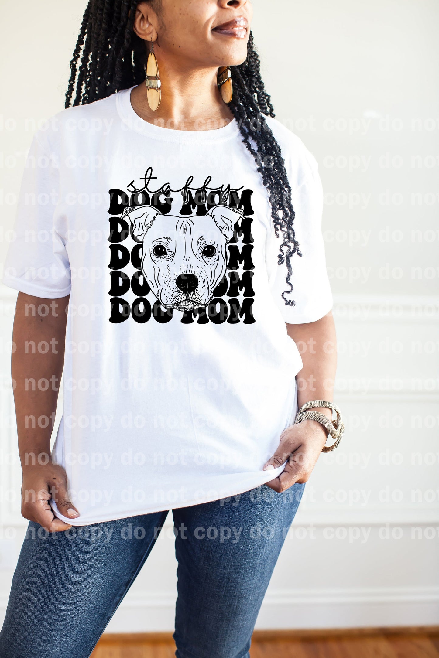 Stafford Terrier Dog Mom Dream Print or Sublimation Print