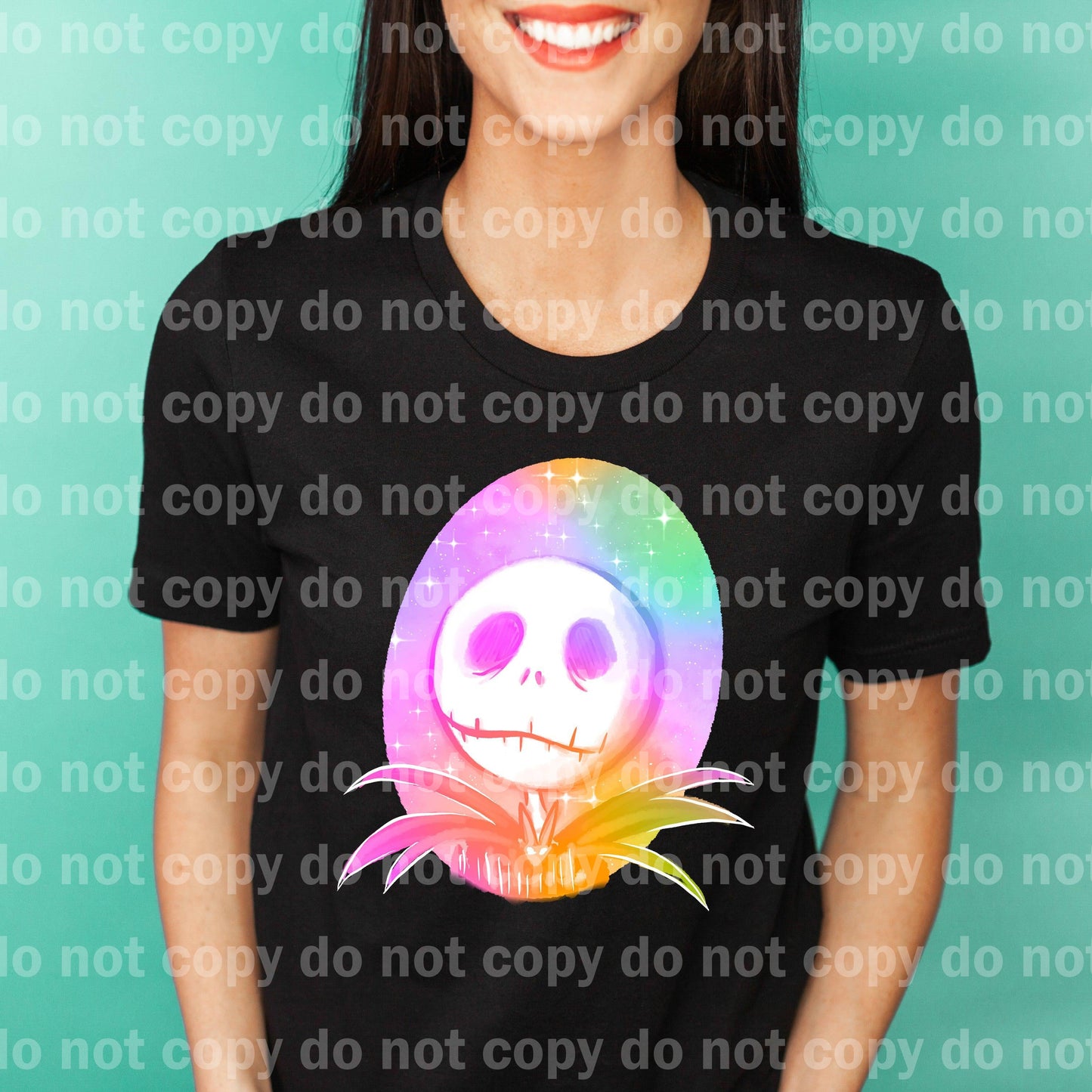 Starry Skeleton Pastel or rainbow Color Style Dream Print or Sublimation Print