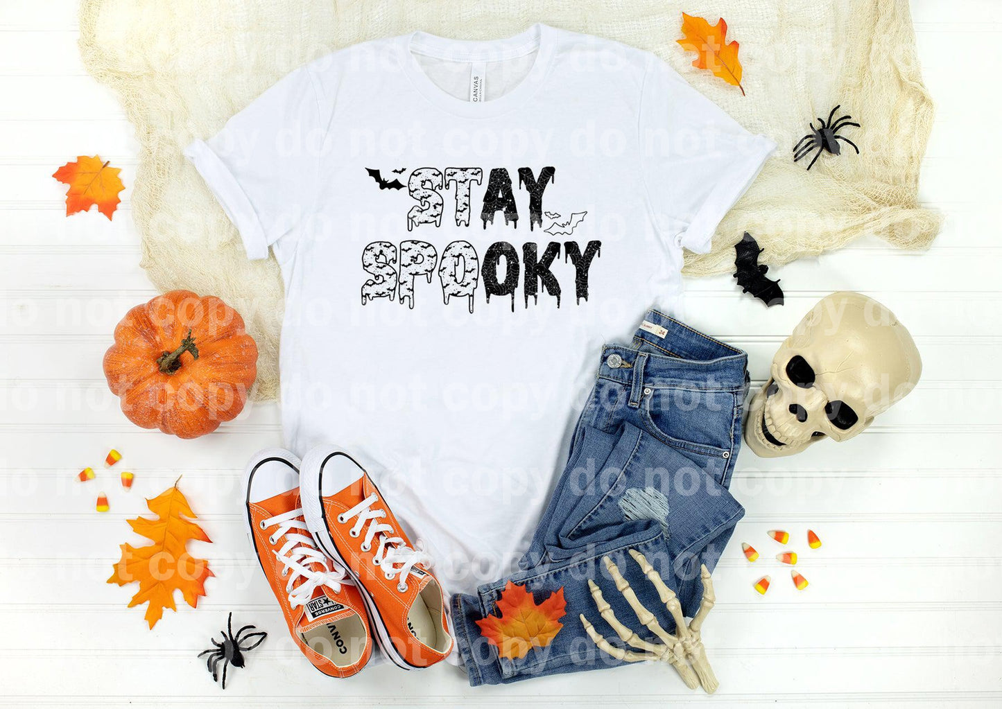 Stay Spooky Bat Black White Dream Print or Sublimation Print