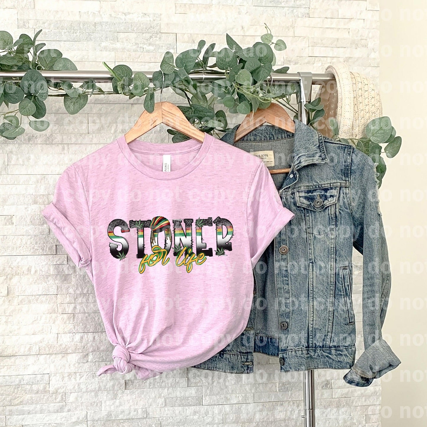 Stoner For Life Typography Dream print transfer