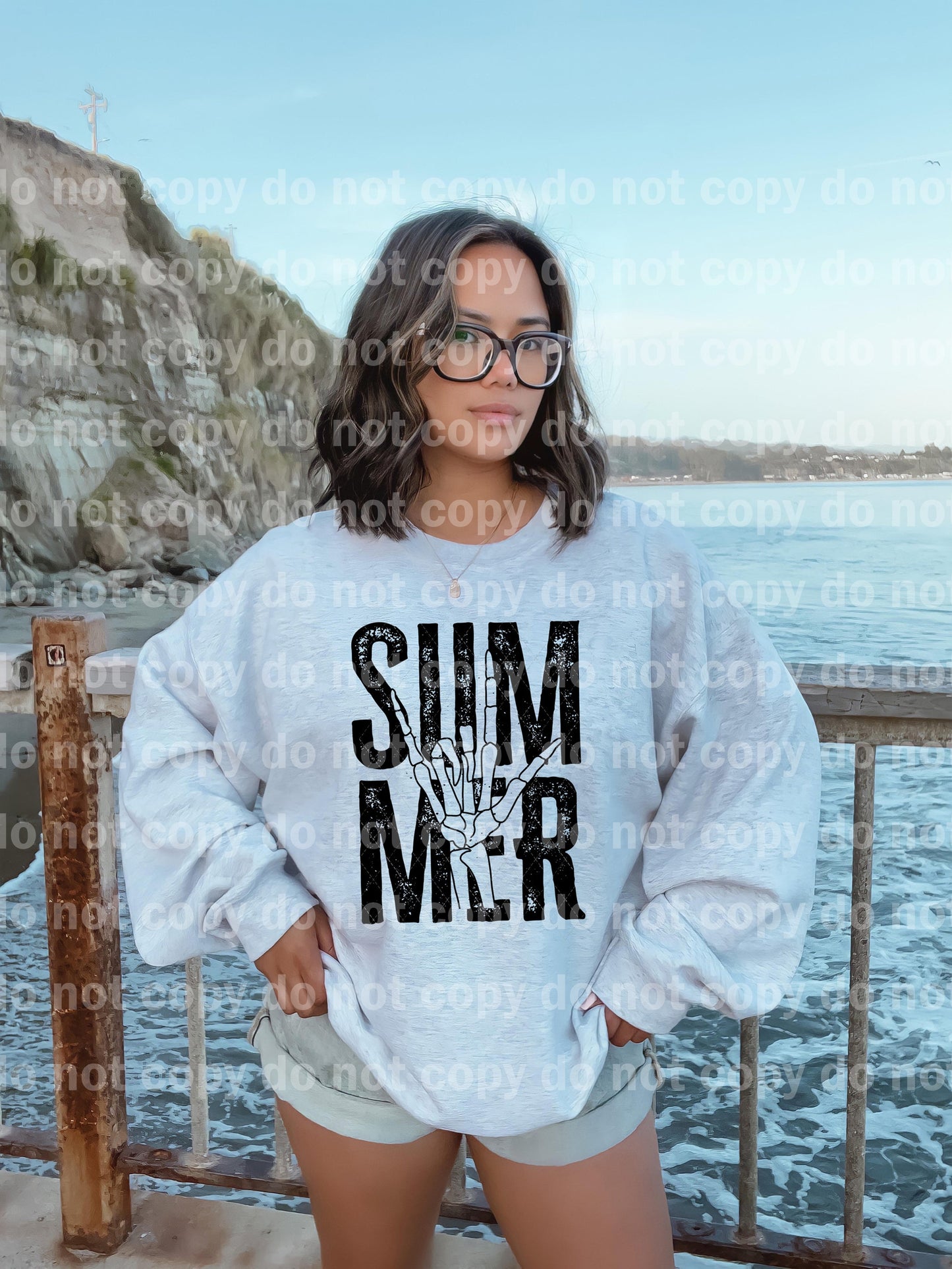 Summer Skellie Hand Full Color/One Color Dream Print o Impresión por sublimación