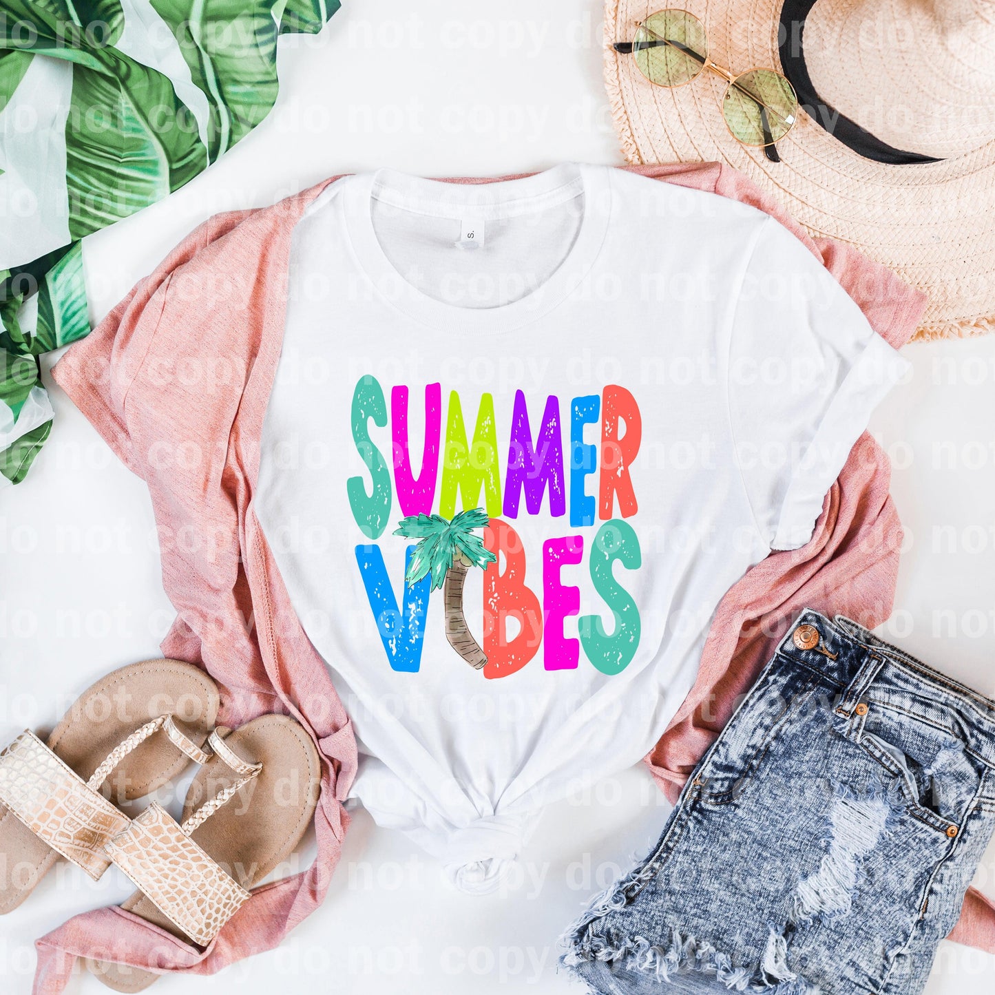 Summer Vibes Palm Tree Colorful Dream Print or Sublimation Print