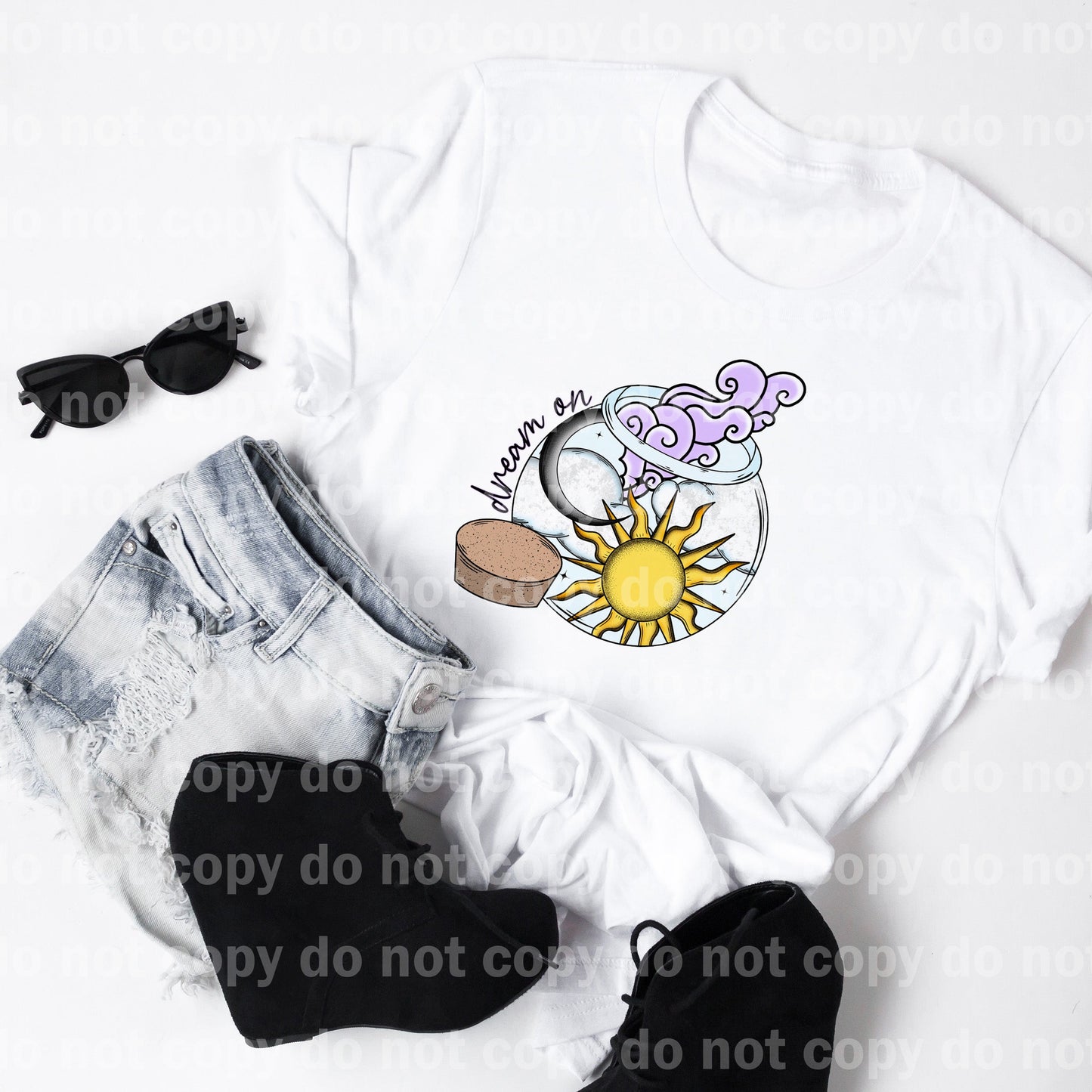 Dream On Sun and Moon Dream Print or Sublimation Print
