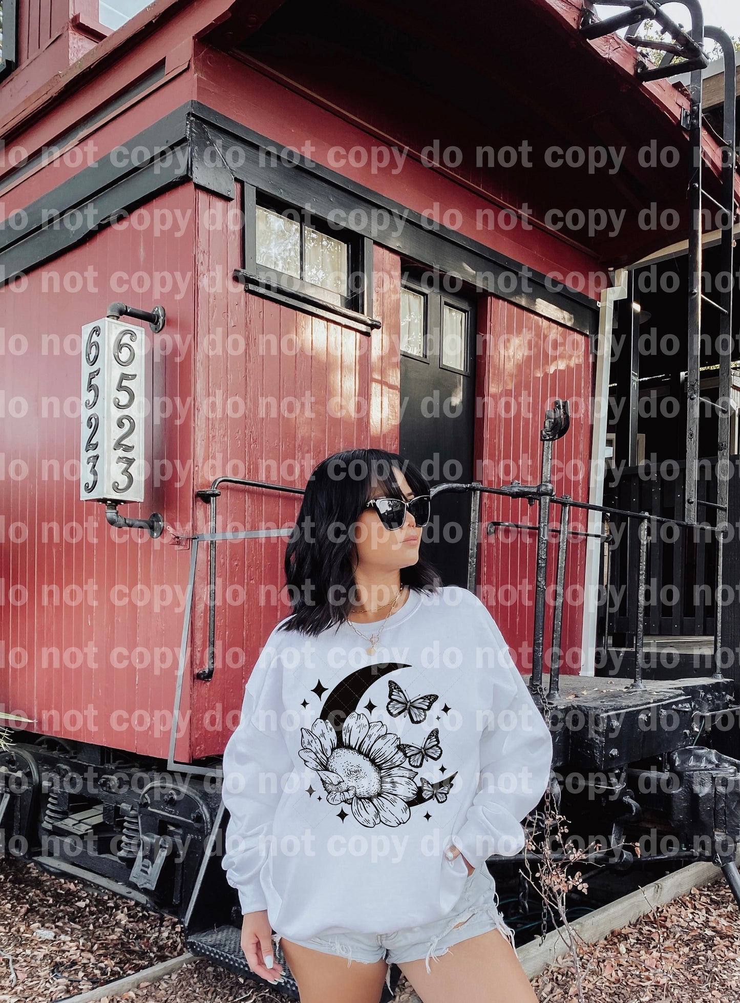 Sunflower Butterflies Moon Dream Print or Sublimation Print