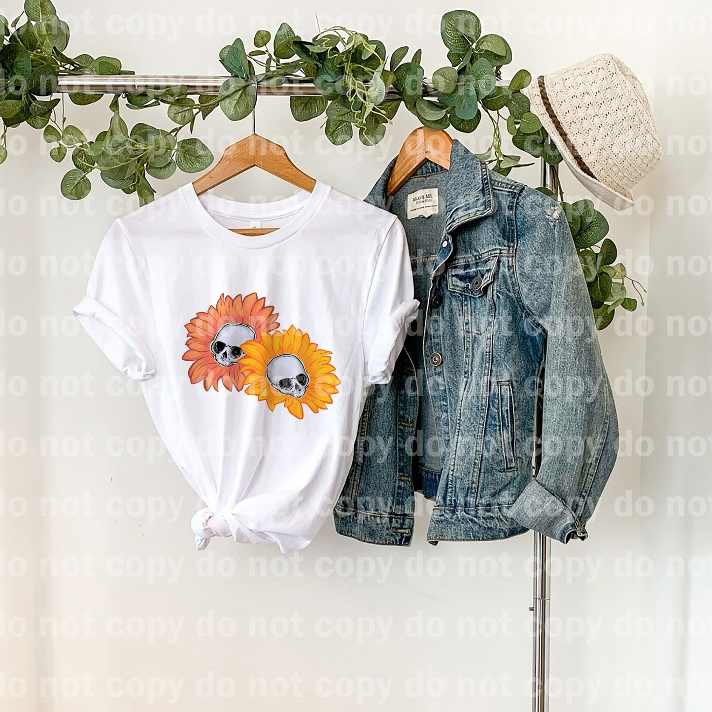 Sunflower Skulls Dream Print or Sublimation Print