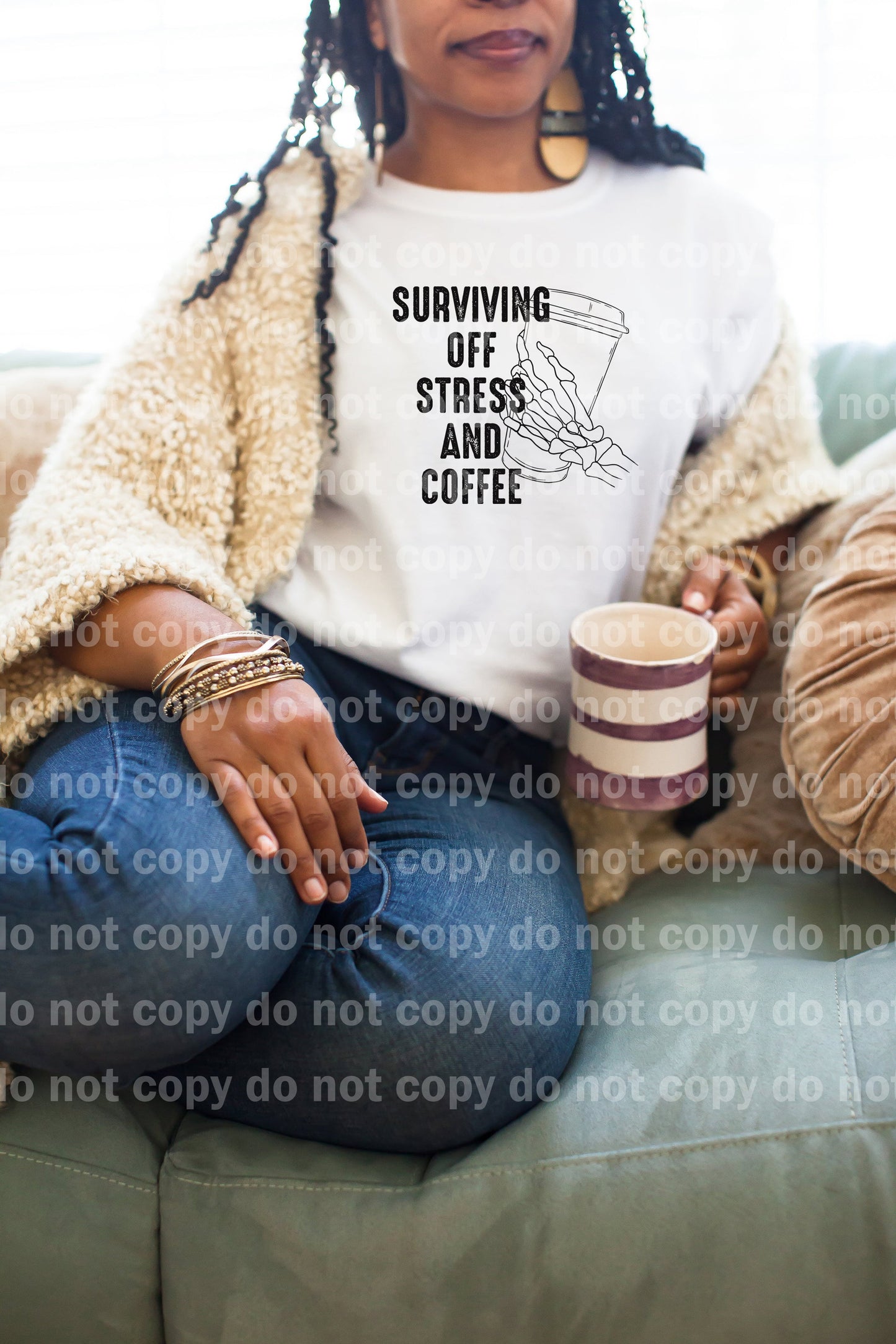 Surviving Off Stress And Coffee Dream Print or Sublimation Print