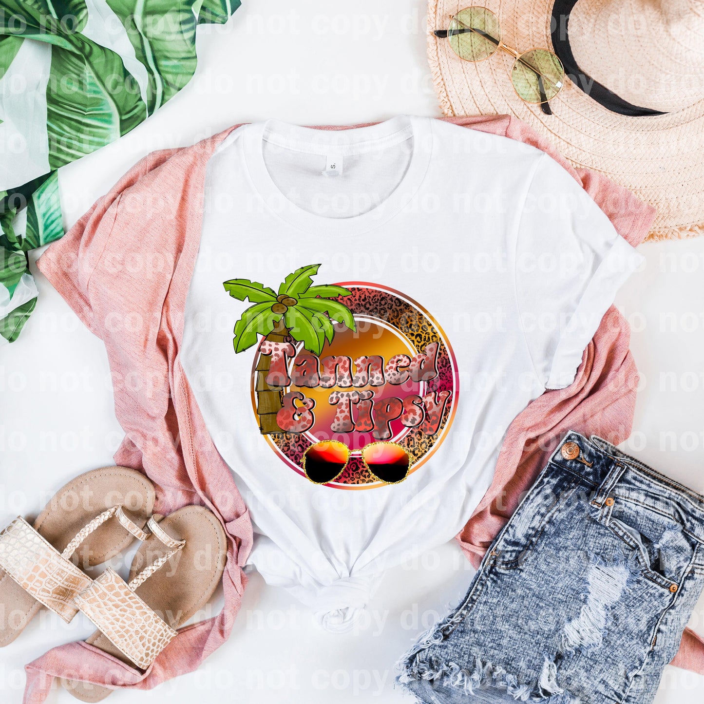 Tanned and Tipsy Gold Shades Dream Print or Sublimation Print