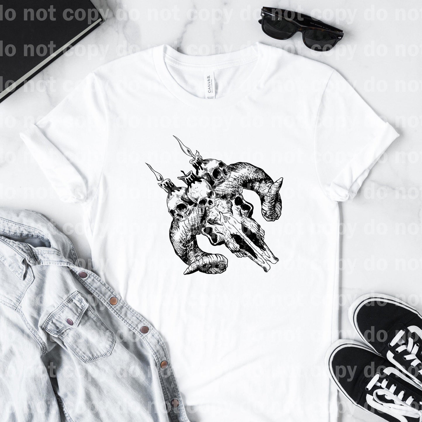 Taurus Skull Black/White Dream Print or Sublimation Print