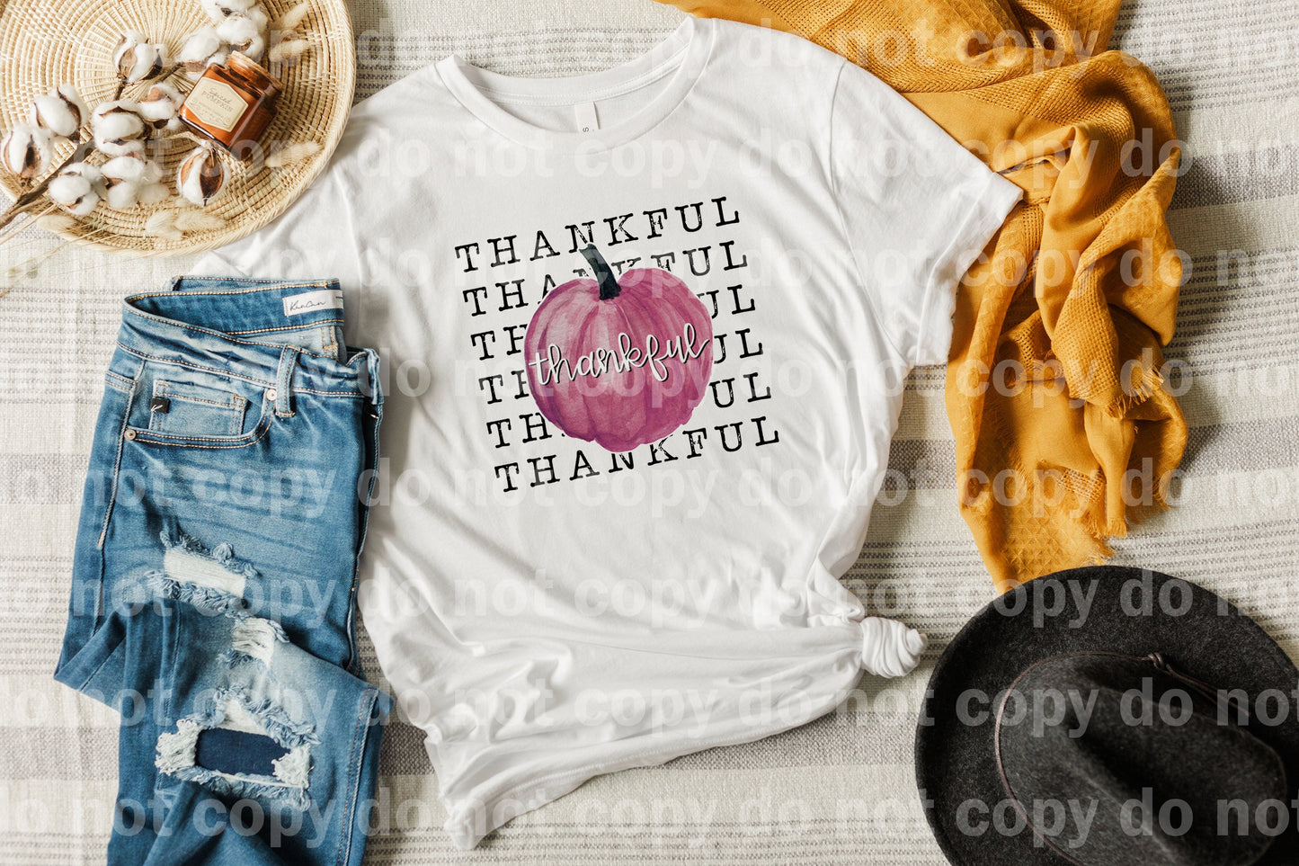 Thankful Pink Pumpkin Dream Print or Sublimation Print