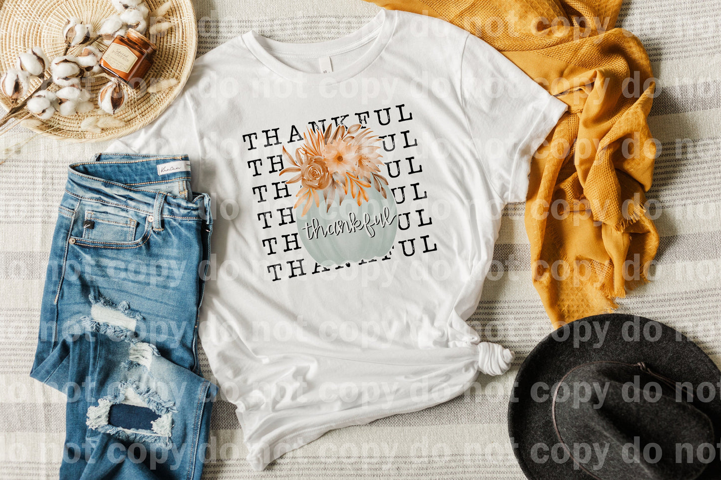 Thankful White Pumpkin Dream Print or Sublimation Print