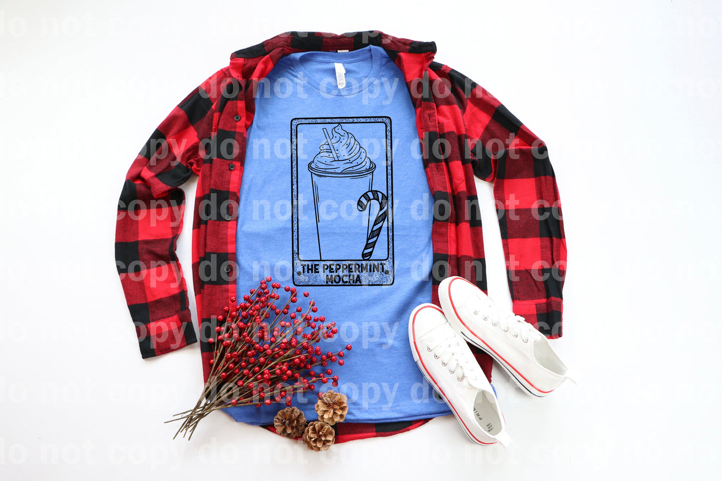 The Peppermint Mocha Tarot Card Full Color/One Color Dream Print or Sublimation Print