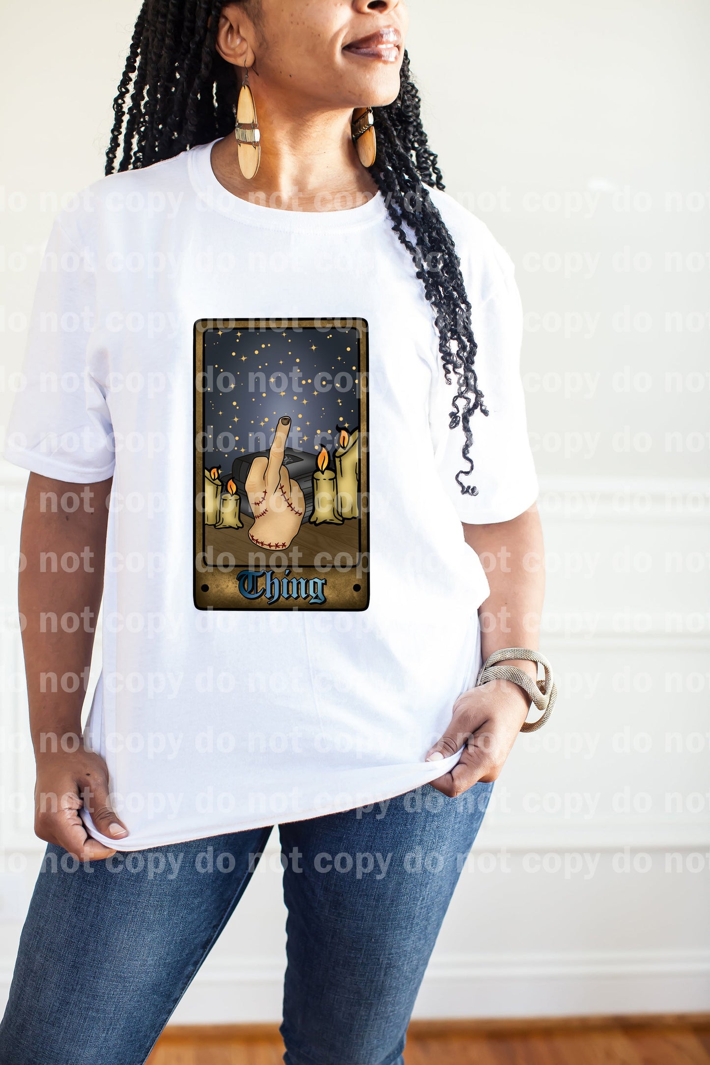 Thing Middle Finger Card Dream Print or Sublimation Print