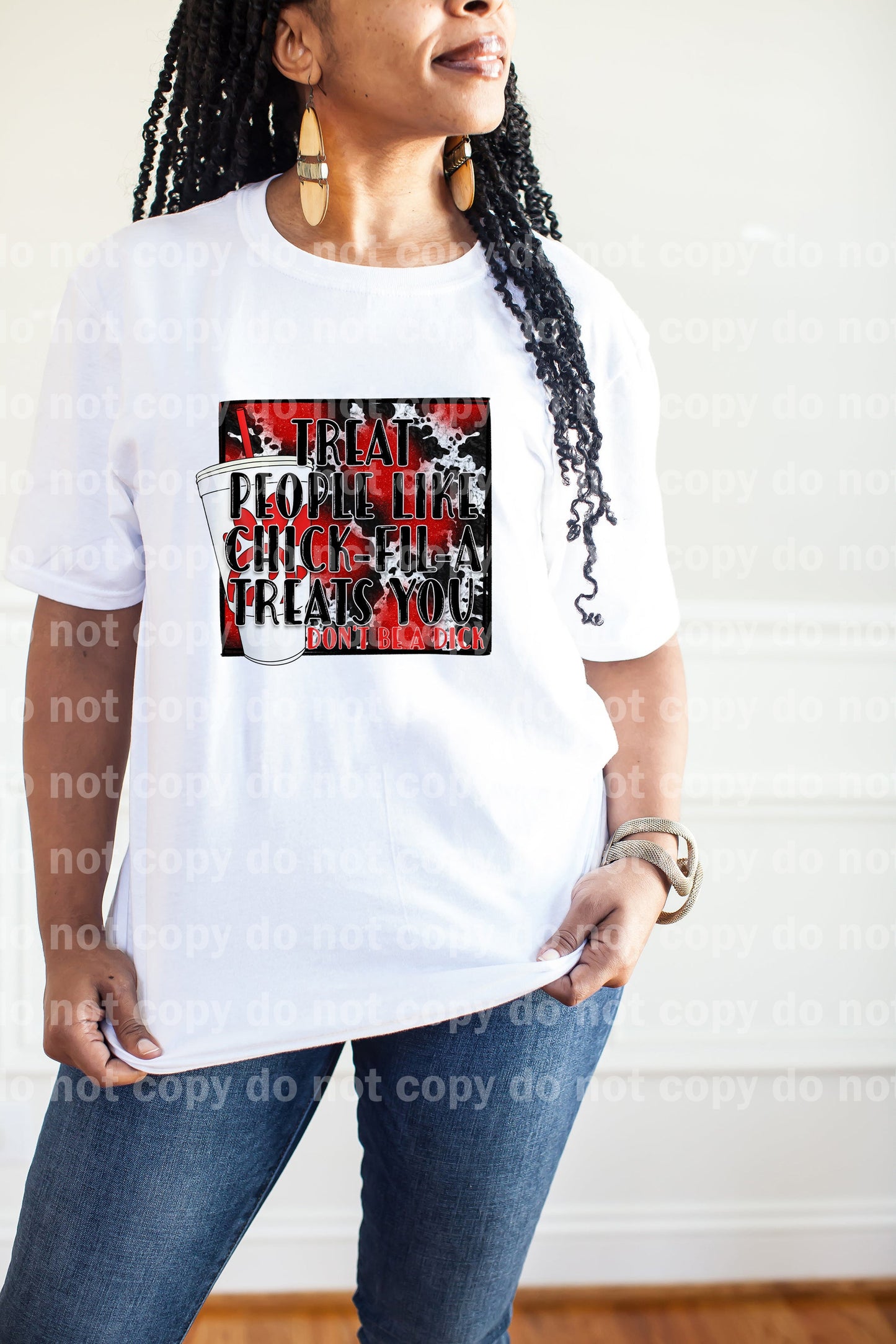 Treat People Like A Chic-Fil-A Treats You Don't Be A Dick Dream Print or Sublimation Print