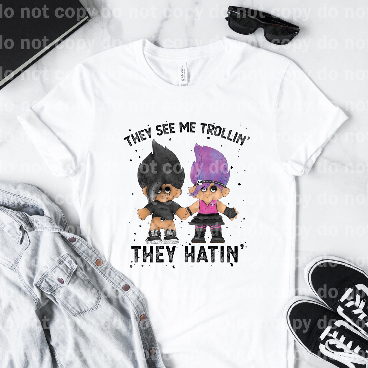 They See Me Trollin' They Hatin Dream Print or Sublimation Print