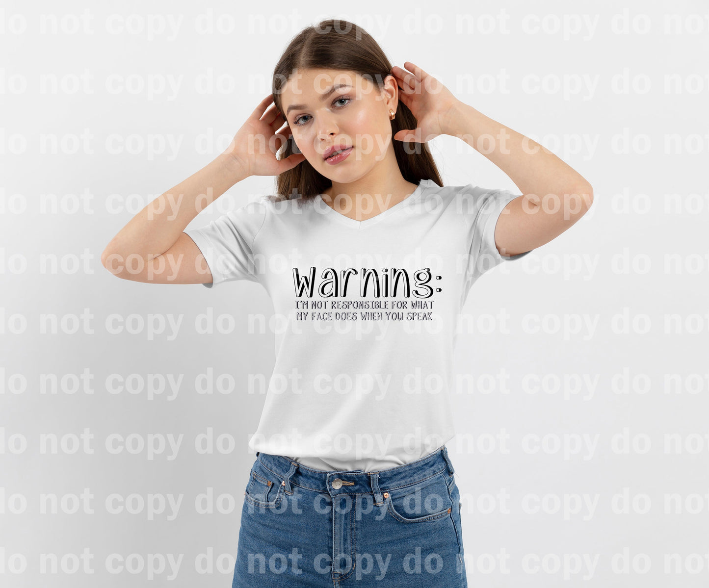 Warning: I'm Not Responsible For What My Face Does When You Speak Dream Print or Sublimation Print