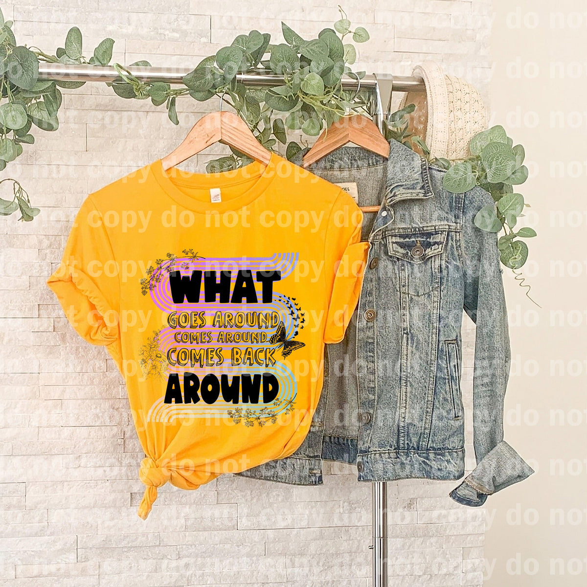 What Goes Around Comes Around Dream print transfer