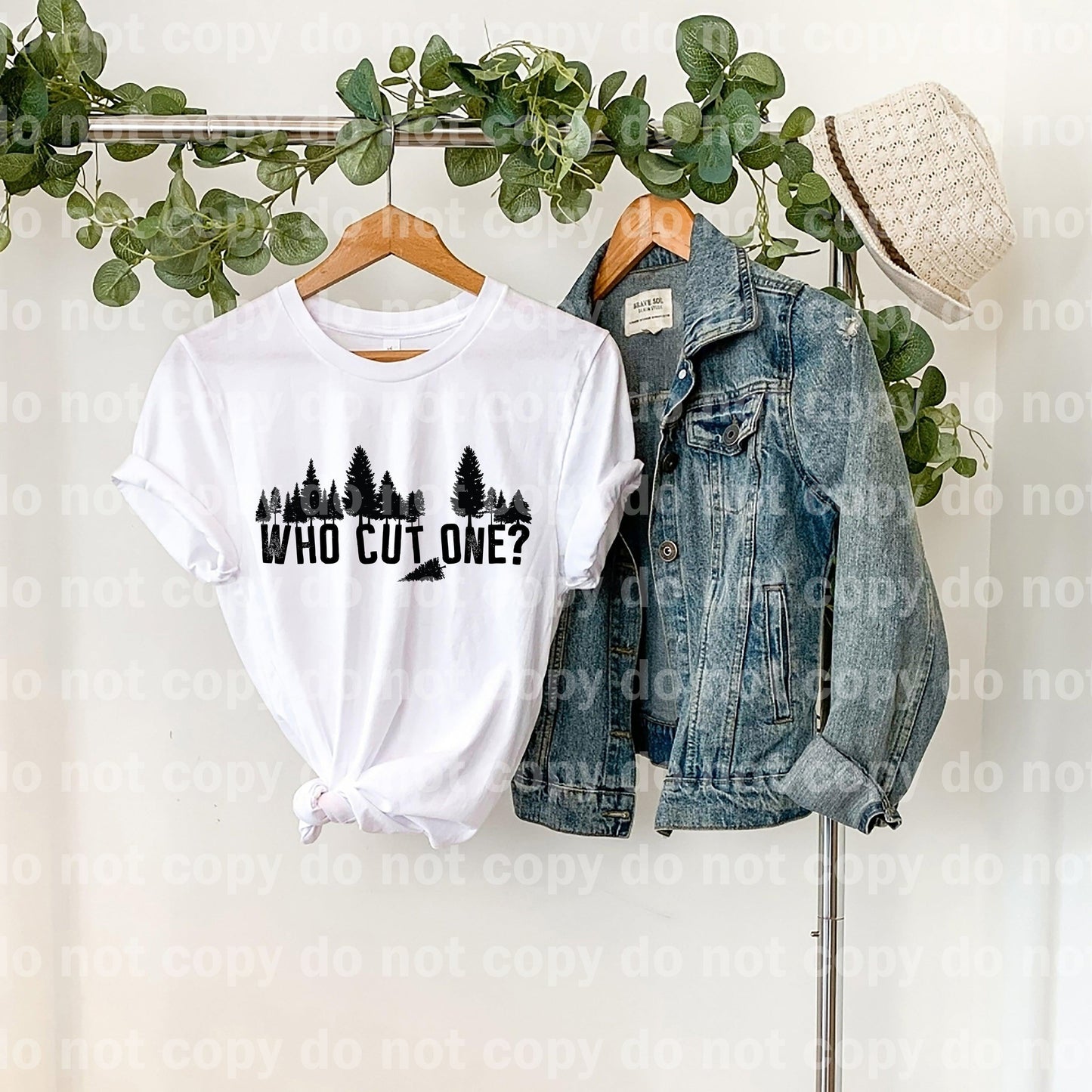 Who Cut One? Black/White Dream Print or Sublimation Print