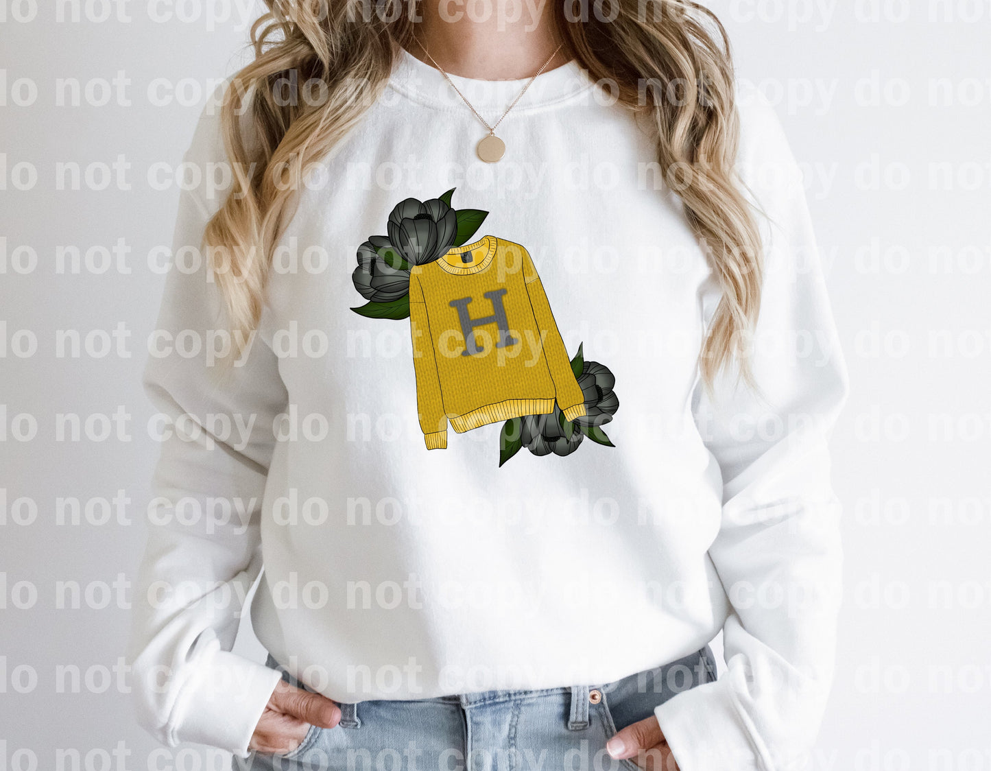 Suéter H Amarillo Estampado Sueño o Estampado por Sublimación