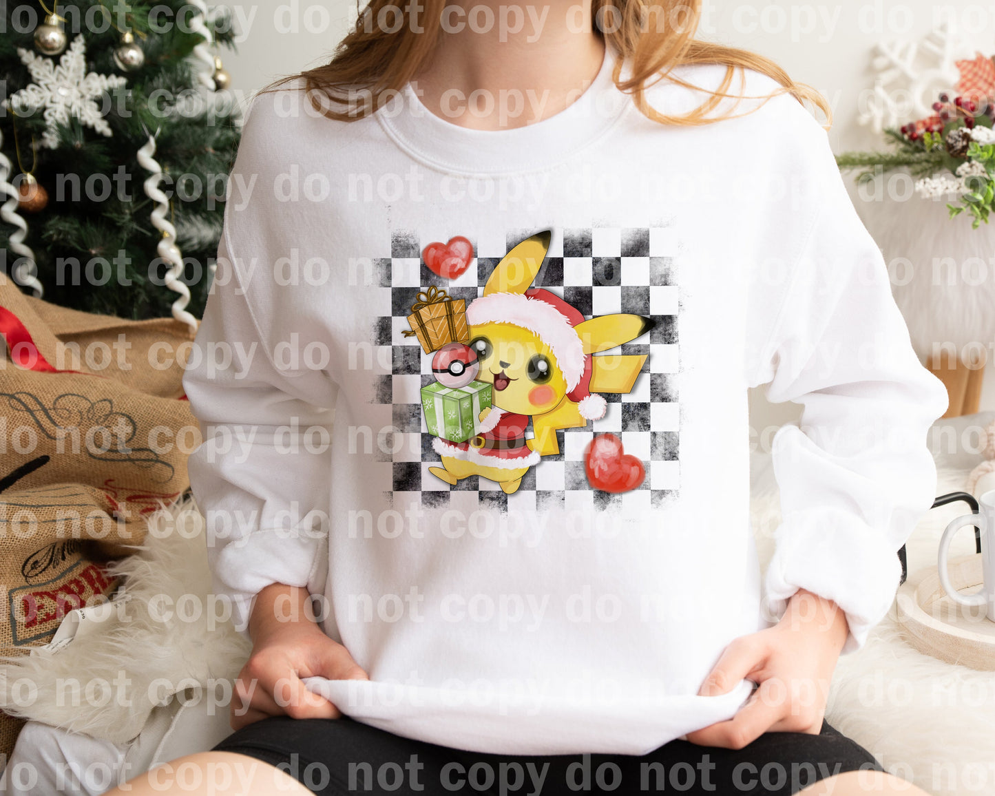 Yellow Mouse Checkered Dream Print or Sublimation Print