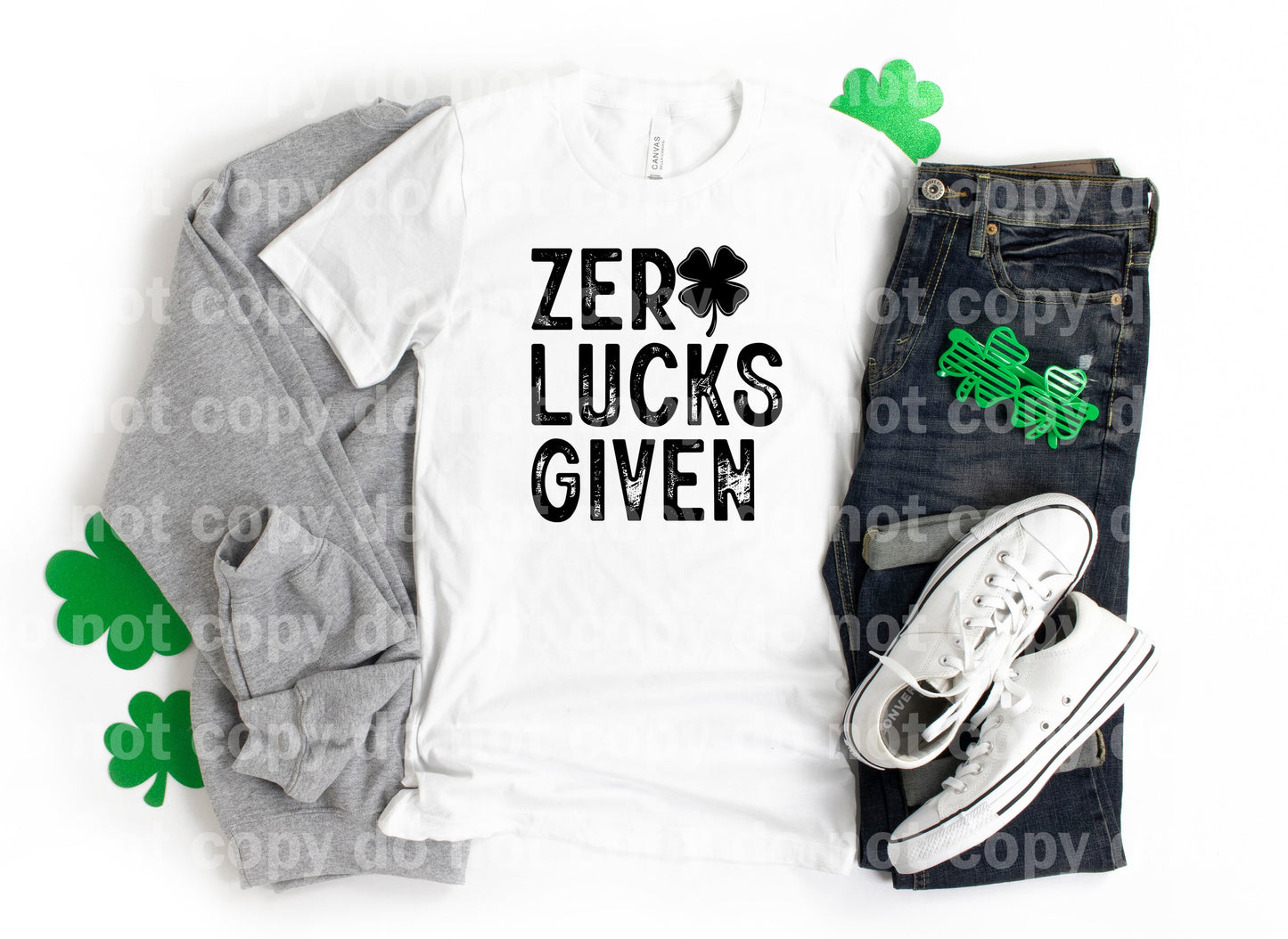 Zero Lucks Given Full Color/One Color Dream Print or Sublimation Print