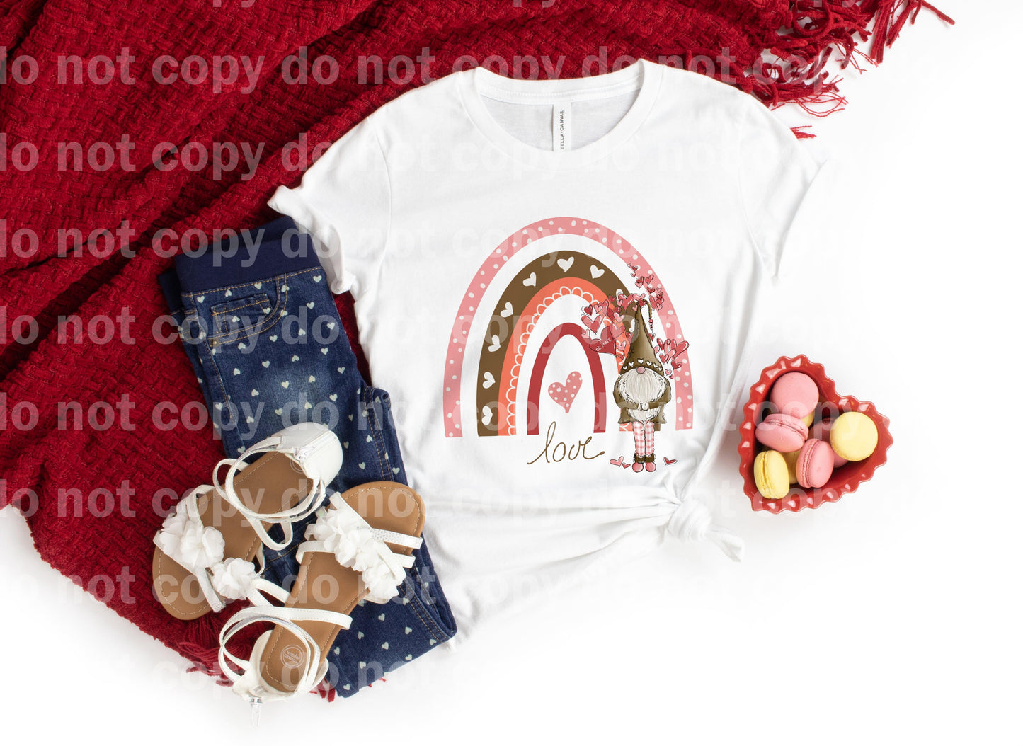 Rainbow Love Gnome Sublimation print