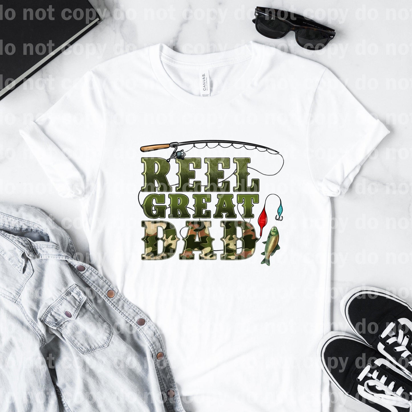 Reel Great Dad Camouflage Dream Print or Sublimation Print