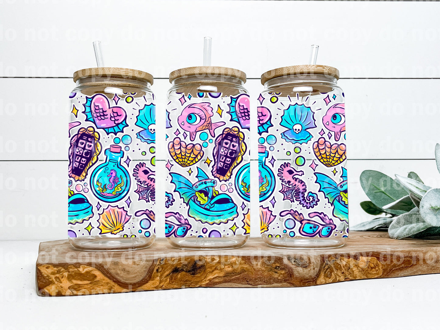 Sea Creatures 16oz Cup Wrap