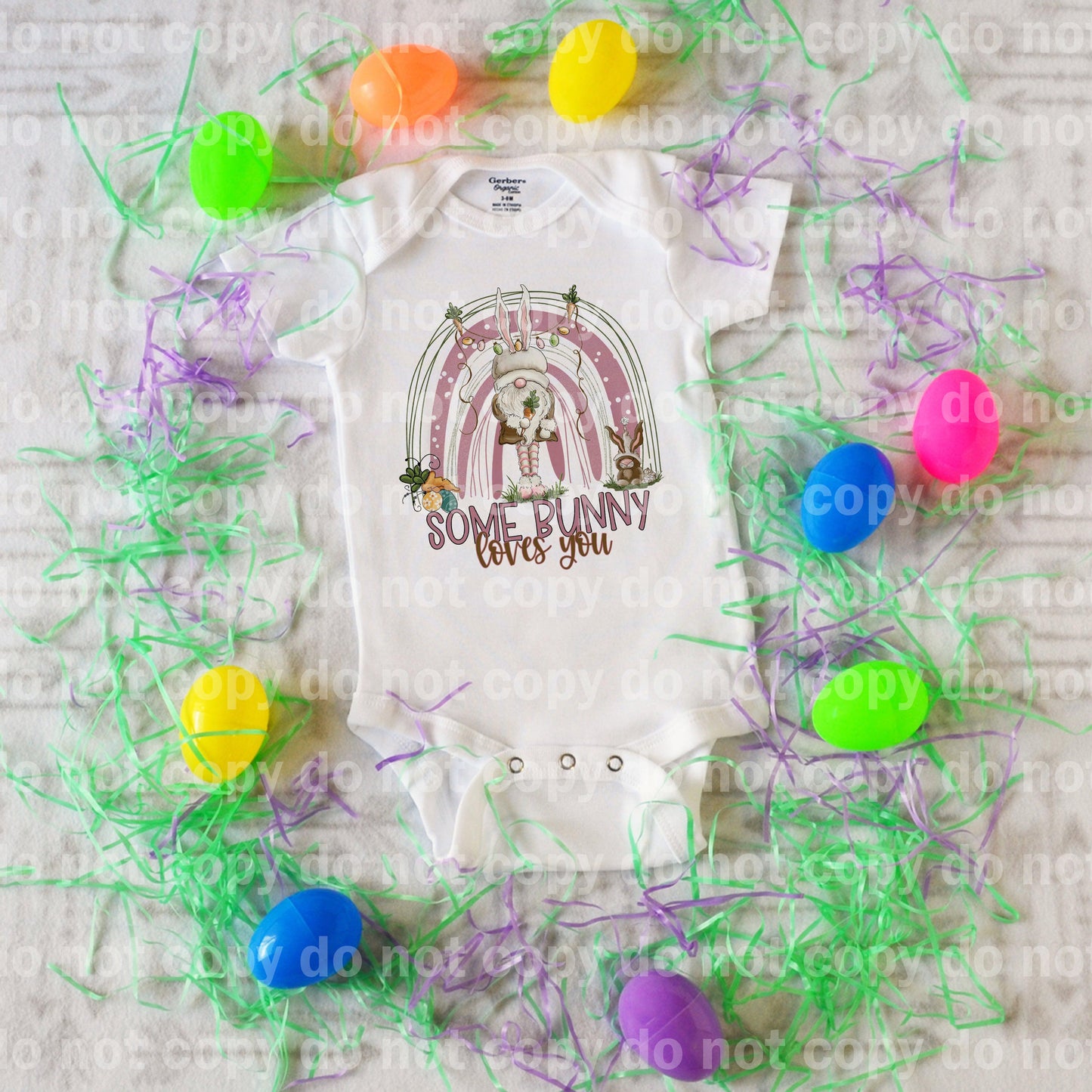 Some Bunny Loves You Rainbow Sublimation Print