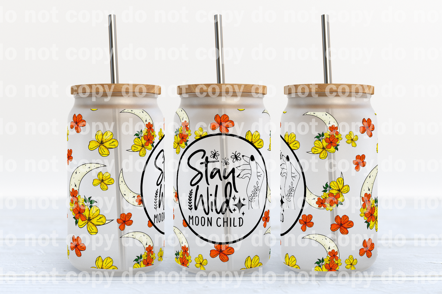 Stay Wild Moon Child 16oz Cup Wrap
