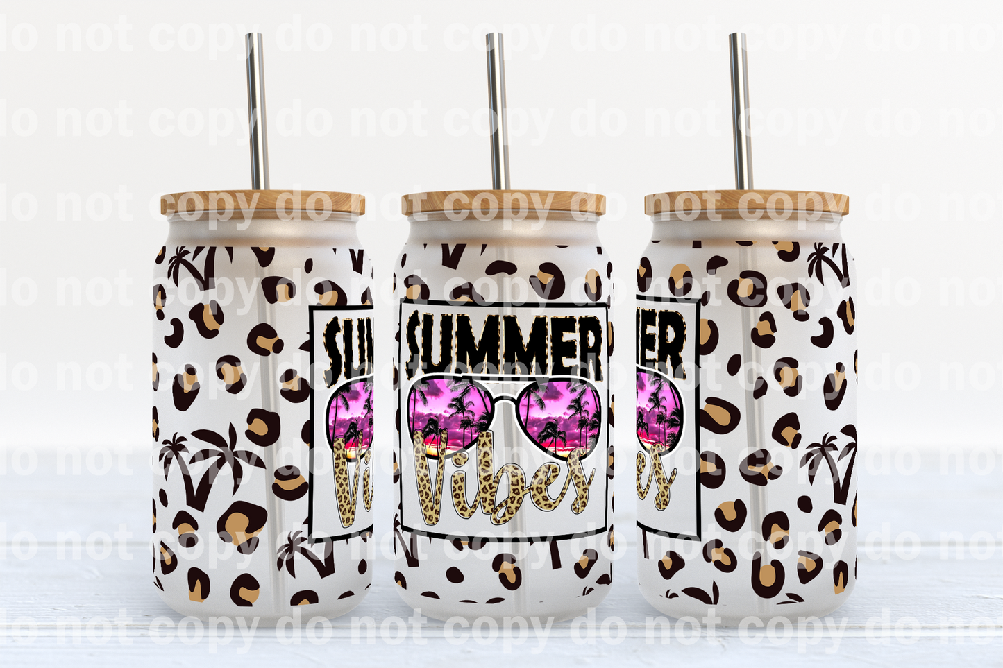Summer Vibes 16oz Cup Wrap