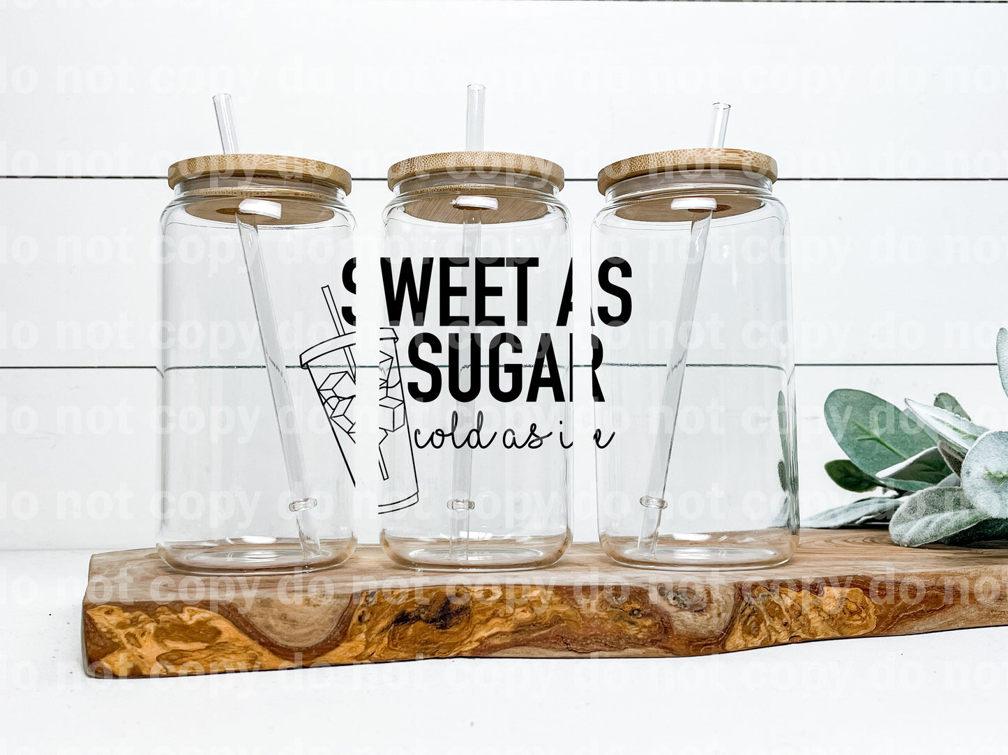 Sweet As Sugar Cold As Ice Decal 4 x 3