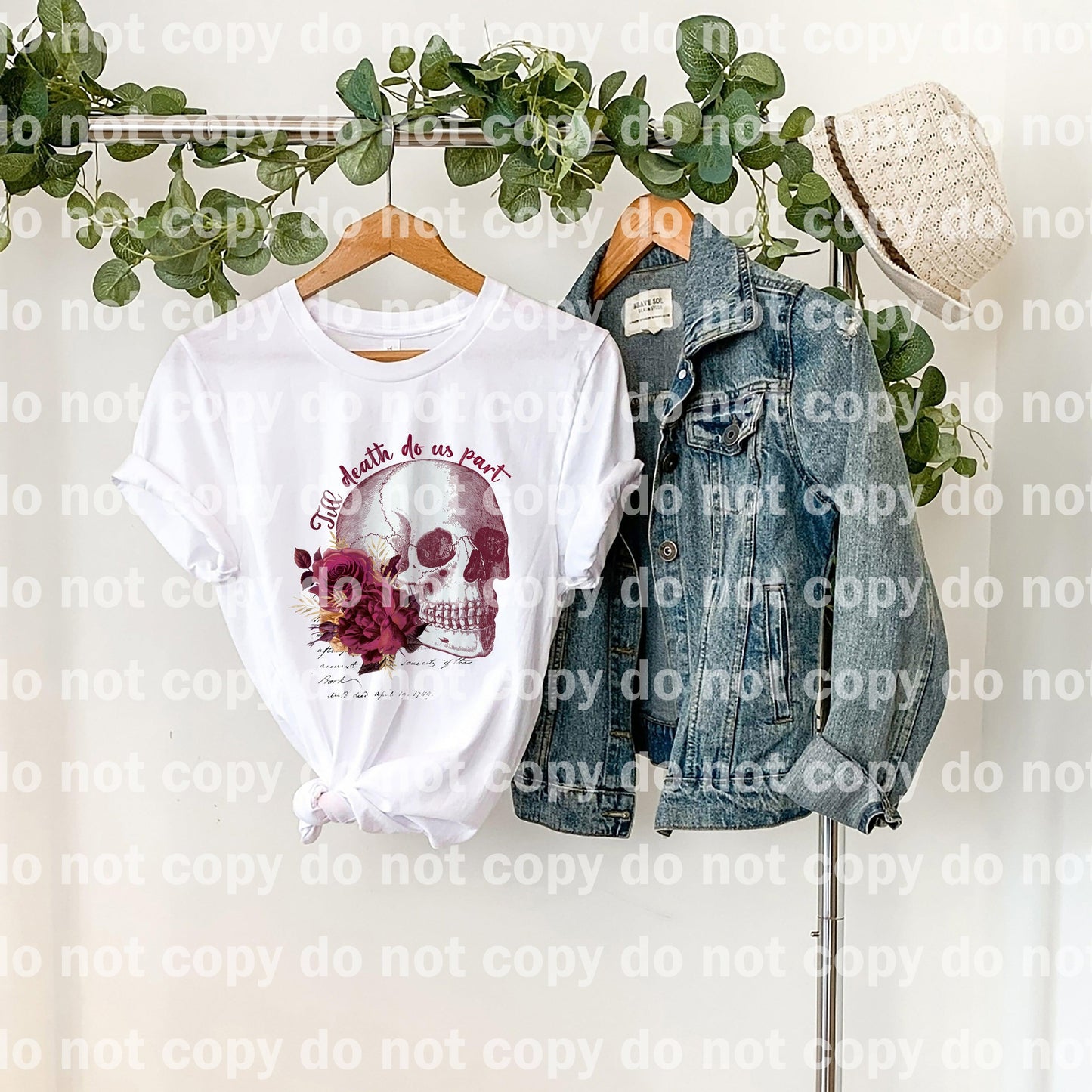 Till Death Do Us Part Skull Dream Print or Sublimation Print