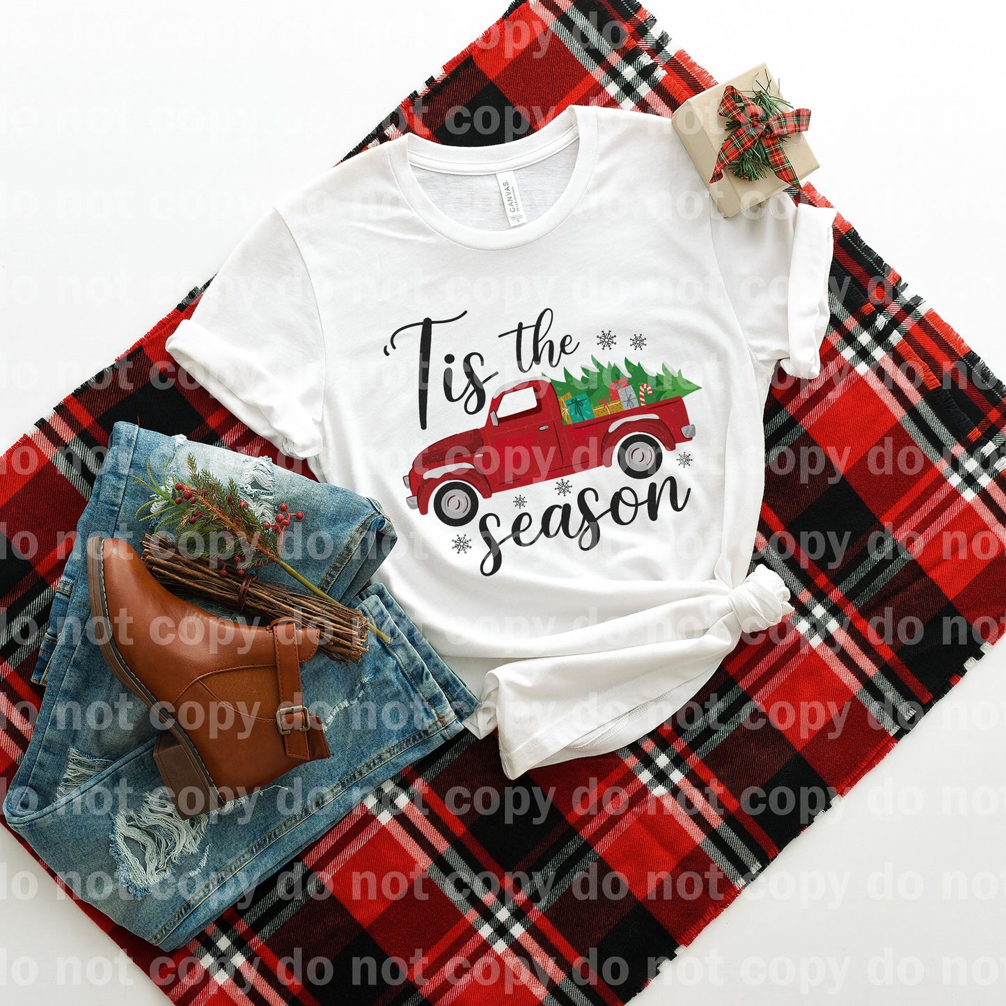 'Tis the Season Christmas Truck Dream Print or Sublimation Print