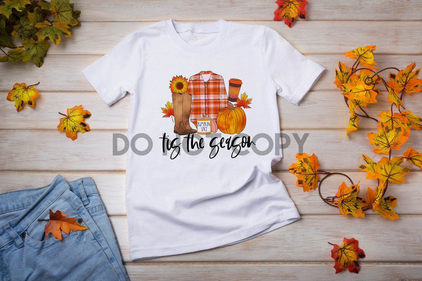 'tis the Season Fall Things Sublimation print