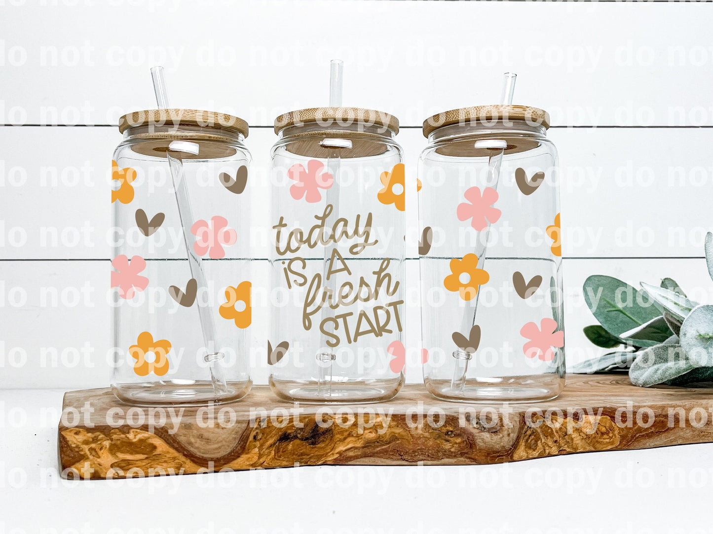 Today Is A Fresh Start 16oz Cup Wrap