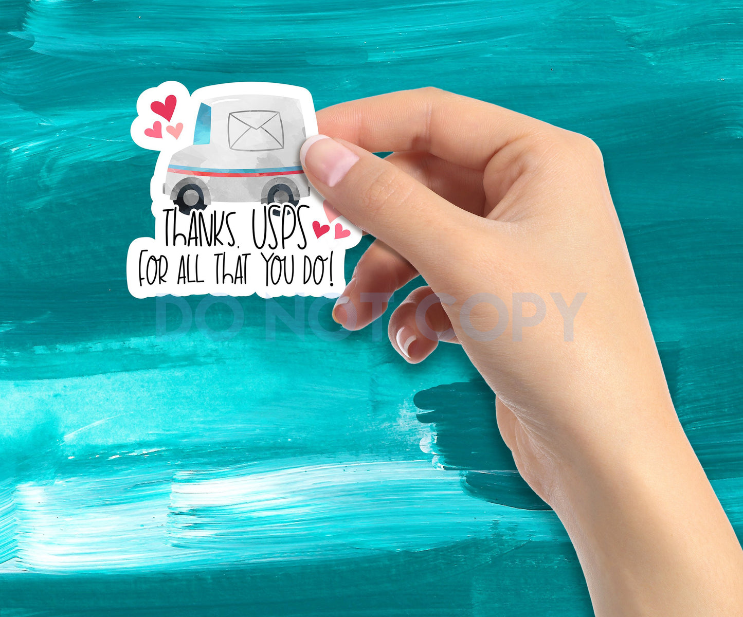 Thanks USPS for all you do 2" sticker