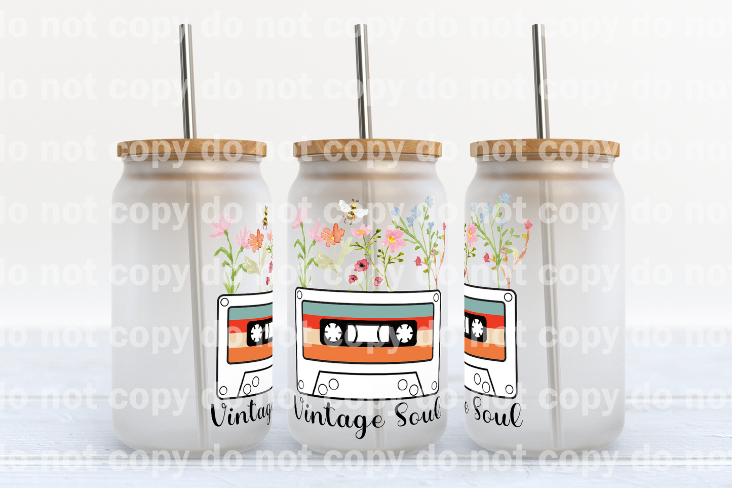 Vintage Soul 16oz Cup Wrap