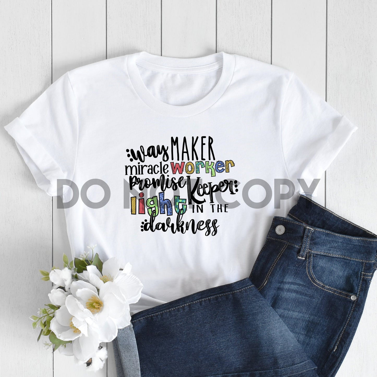 Waymaker Miracle Worker Religious Sublimation Print