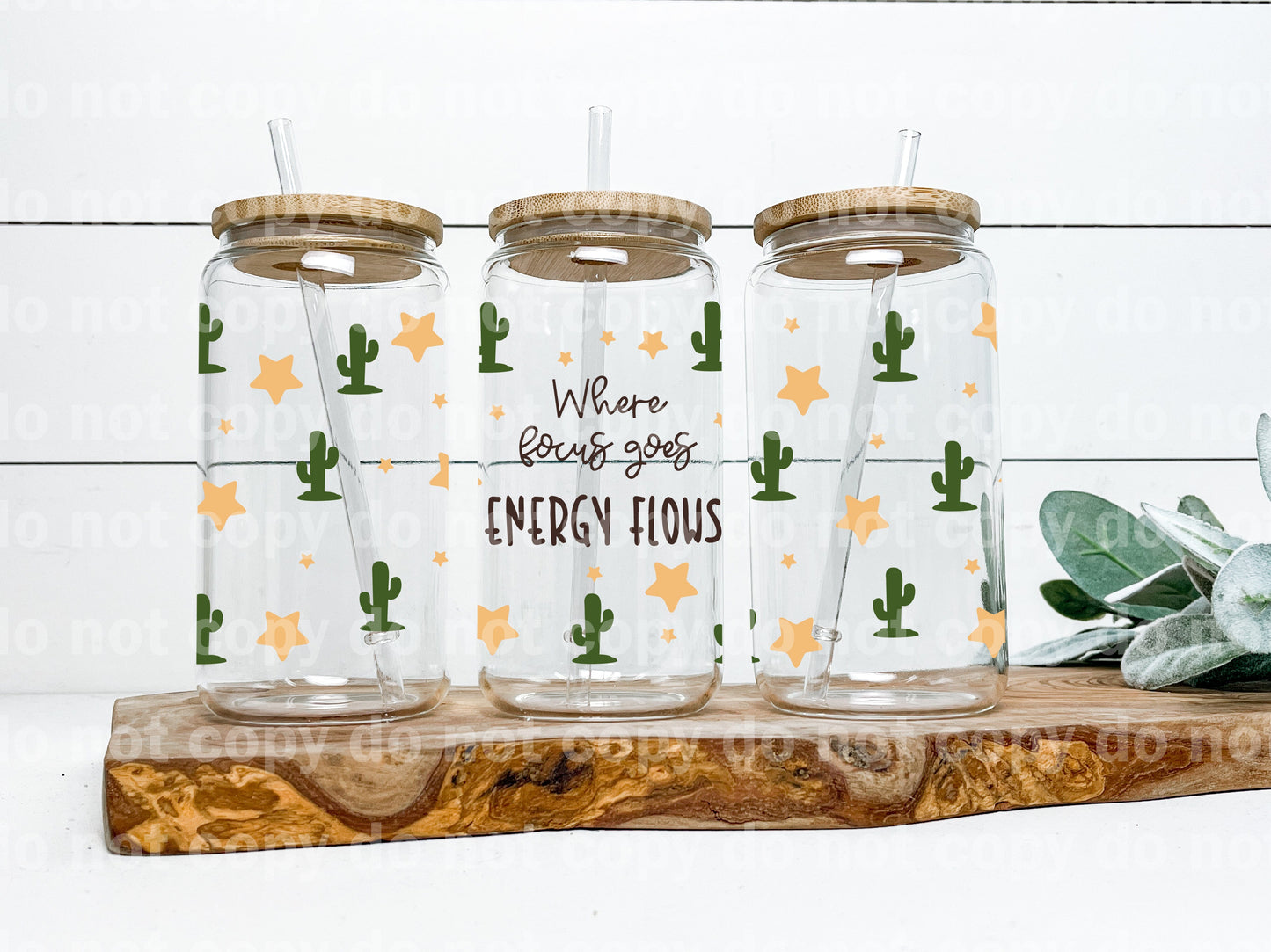 Where Focus Goes Energy Flows 16oz Cup Wrap