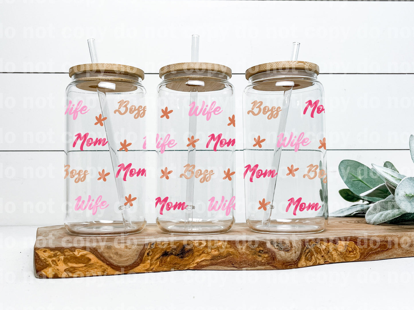 Wife Boss Mom 16oz Cup Wrap