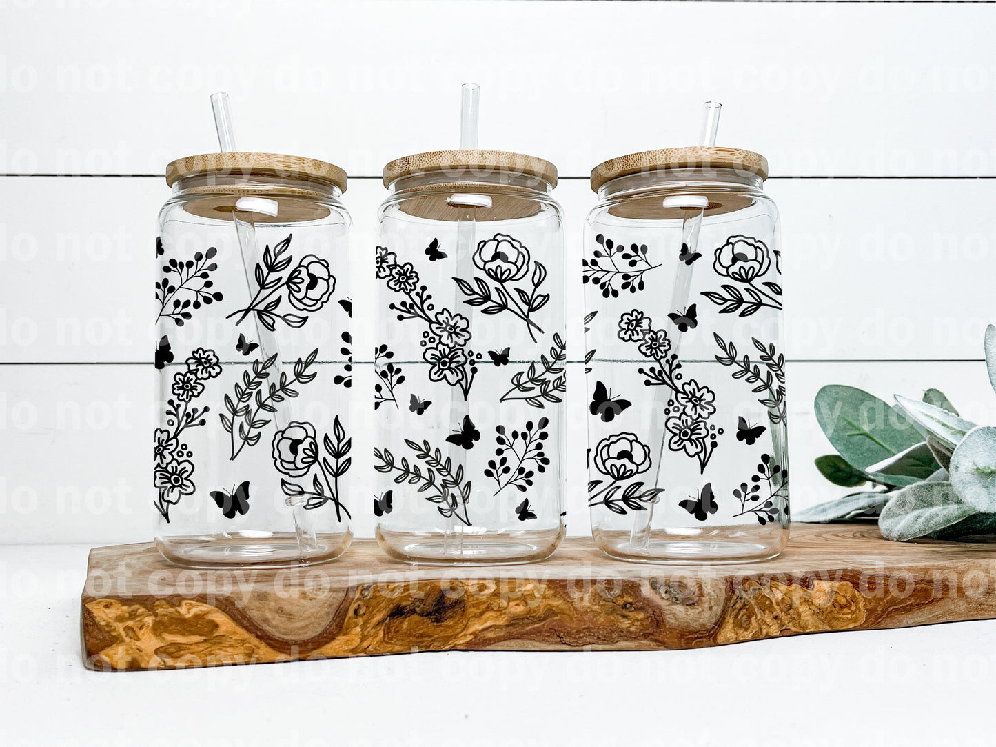 Wild Flowers And Butterflies 16oz Cup Wrap