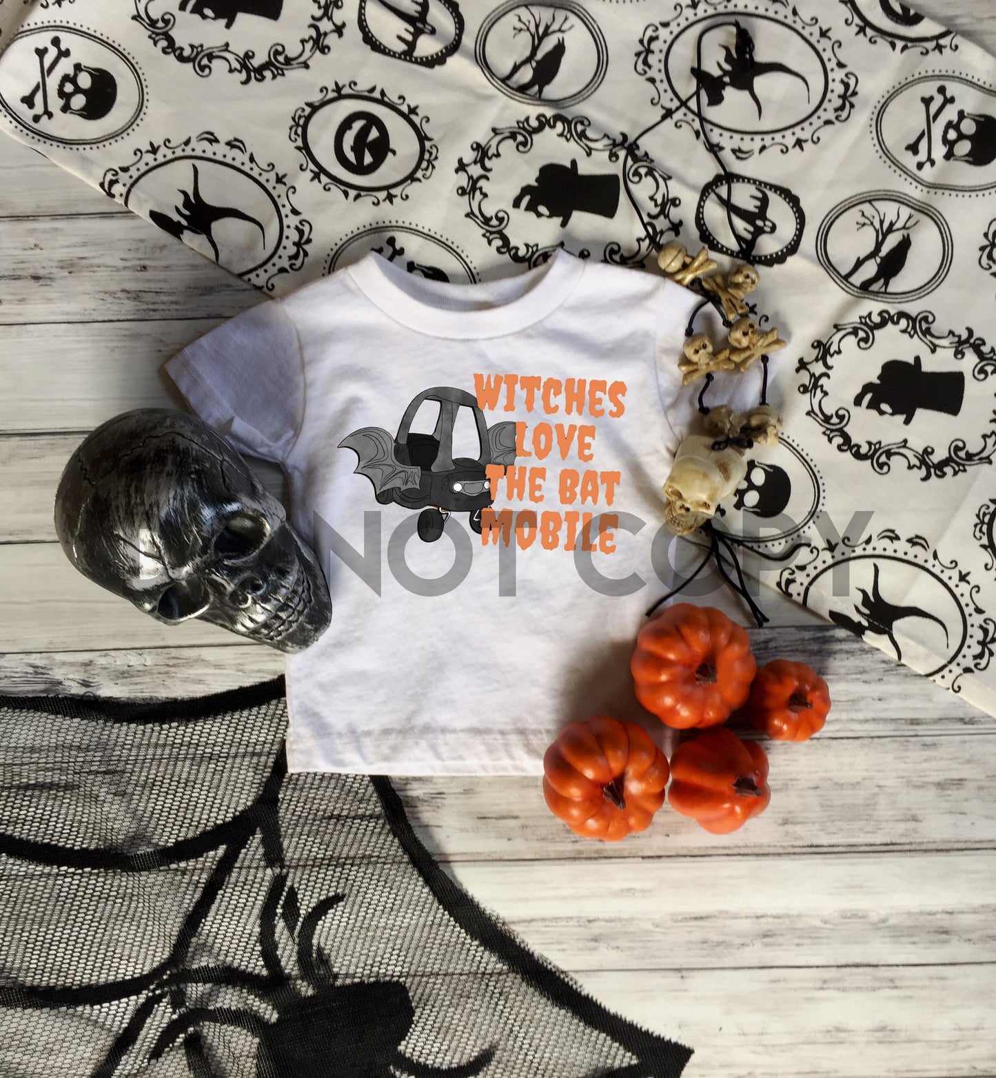 Witches Love The Batmobile Halloween Dream Print or Sublimation Print