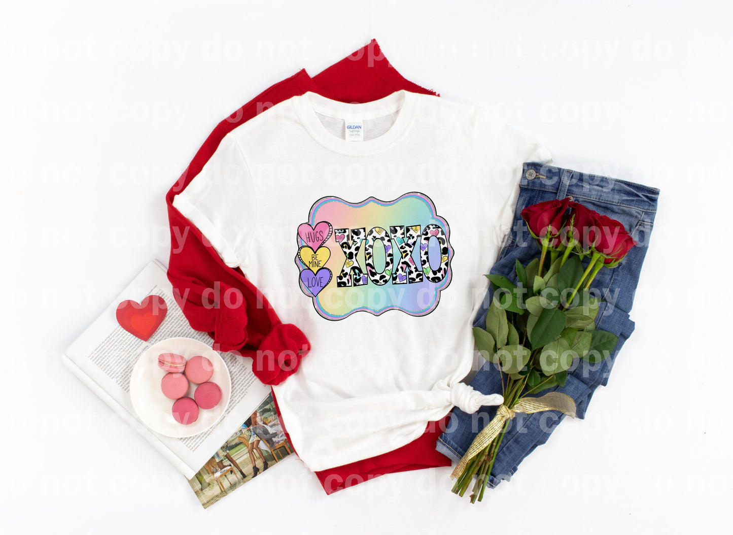 Xoxo Hearts Hugs Be Mine Love Sublimation print