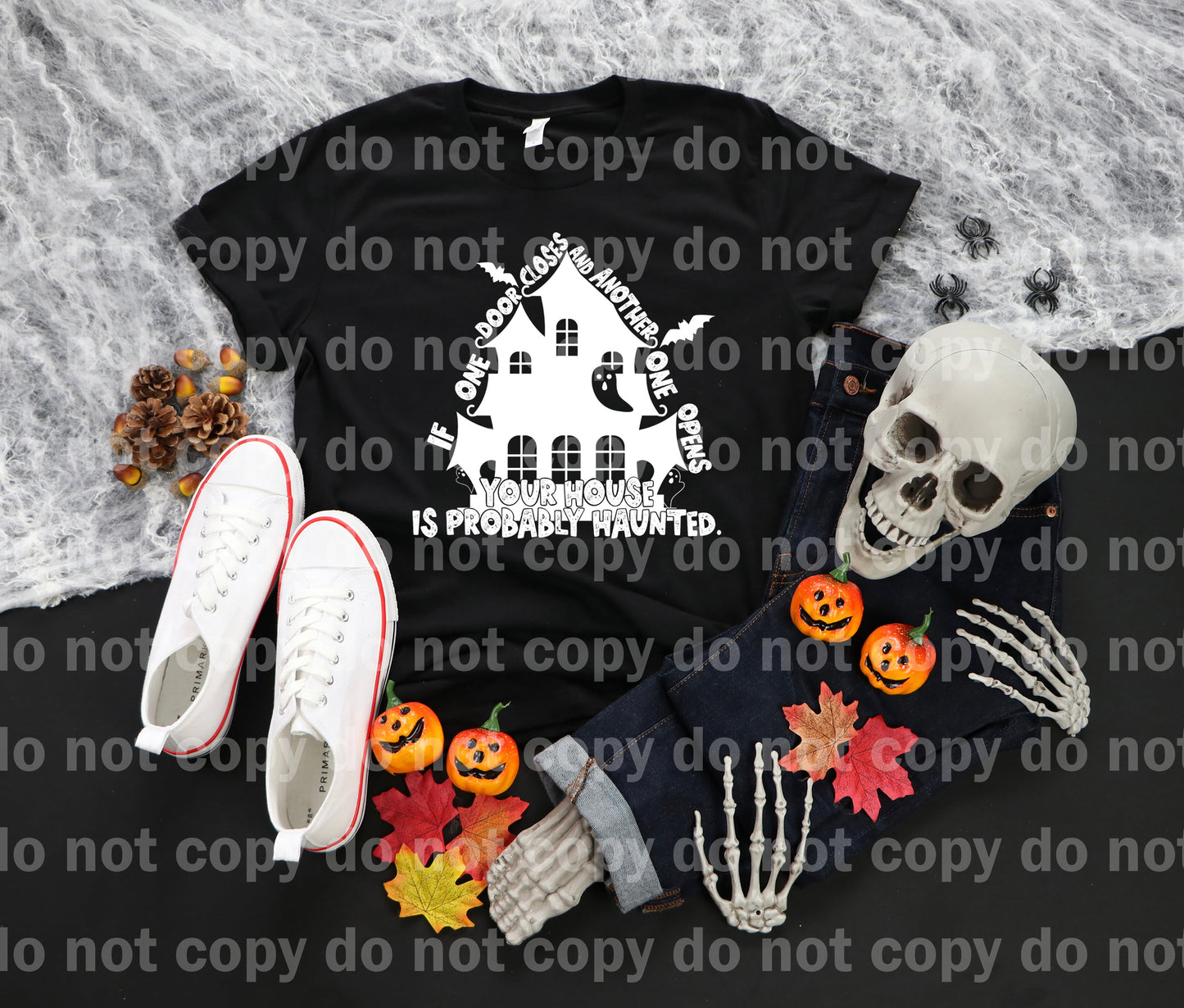 If One Door Closes And Another One Opens Your House Is Probably Haunted Black/White Dream Print or Sublimation Print