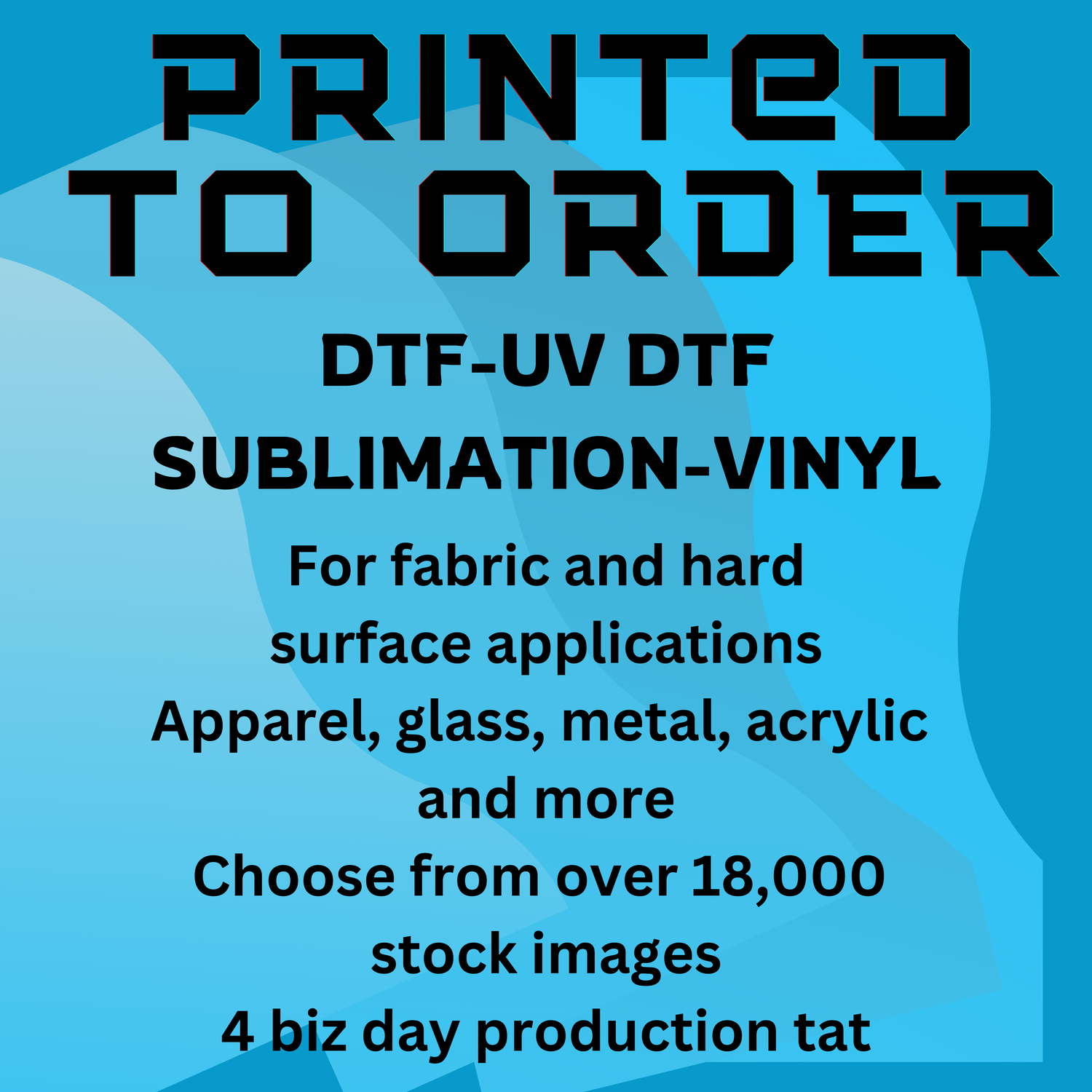 Choose from our designs - for Fabric or Hard surface transfers and decals
