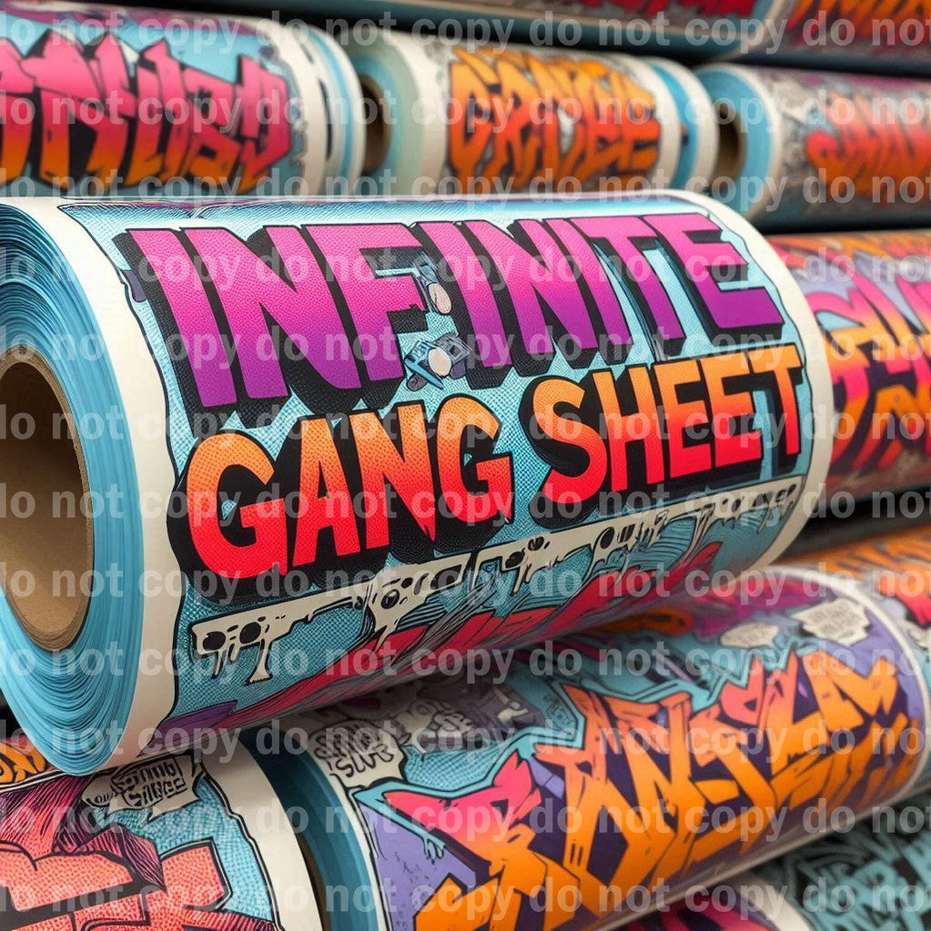 SALE Infinite Custom UV DTF sheet and gang builder - auto sizing gang builder, billed by the sq inch