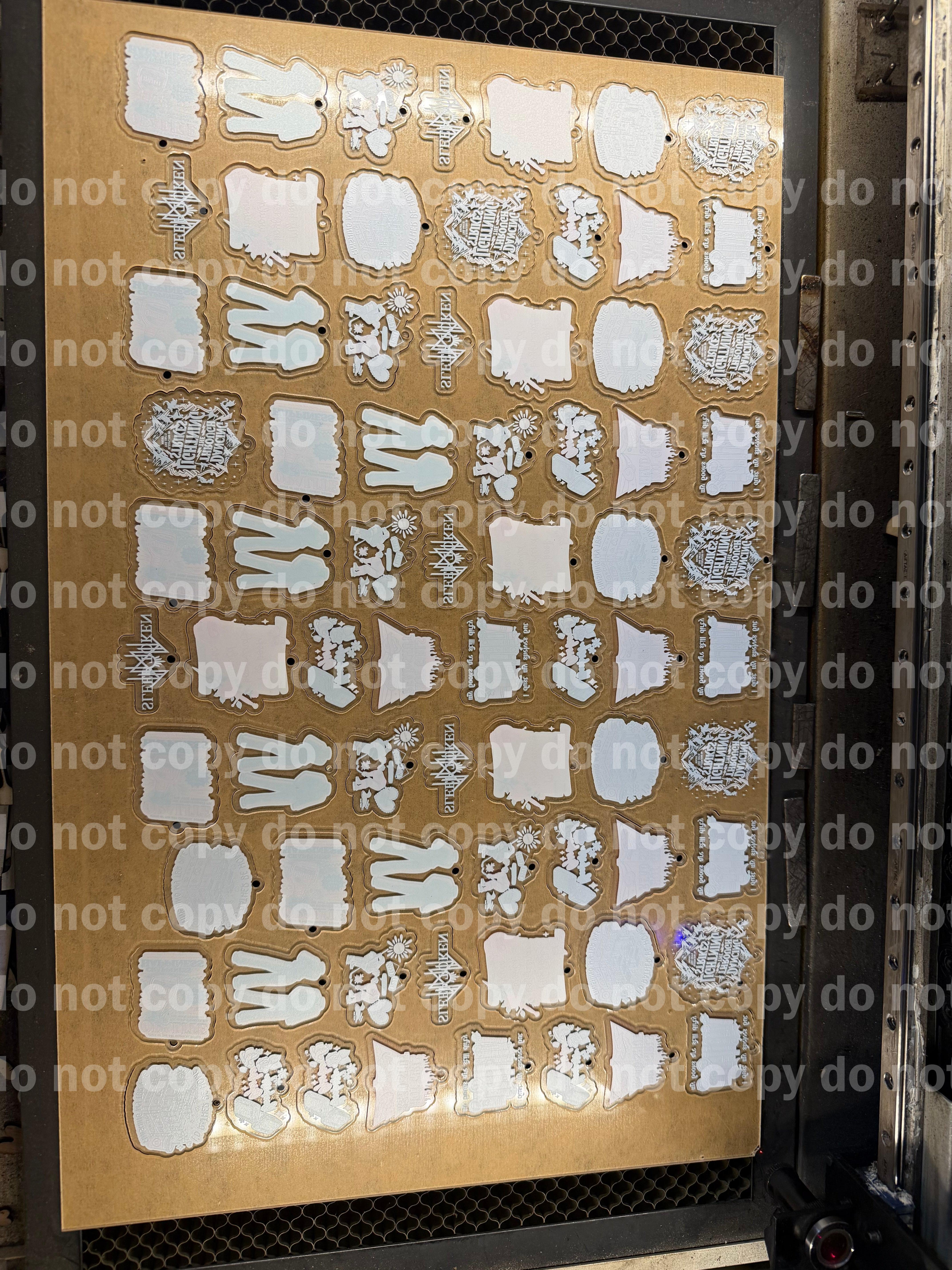 Print and cut material sheet gang setup - keychain badge reels magnets and more by the sheet