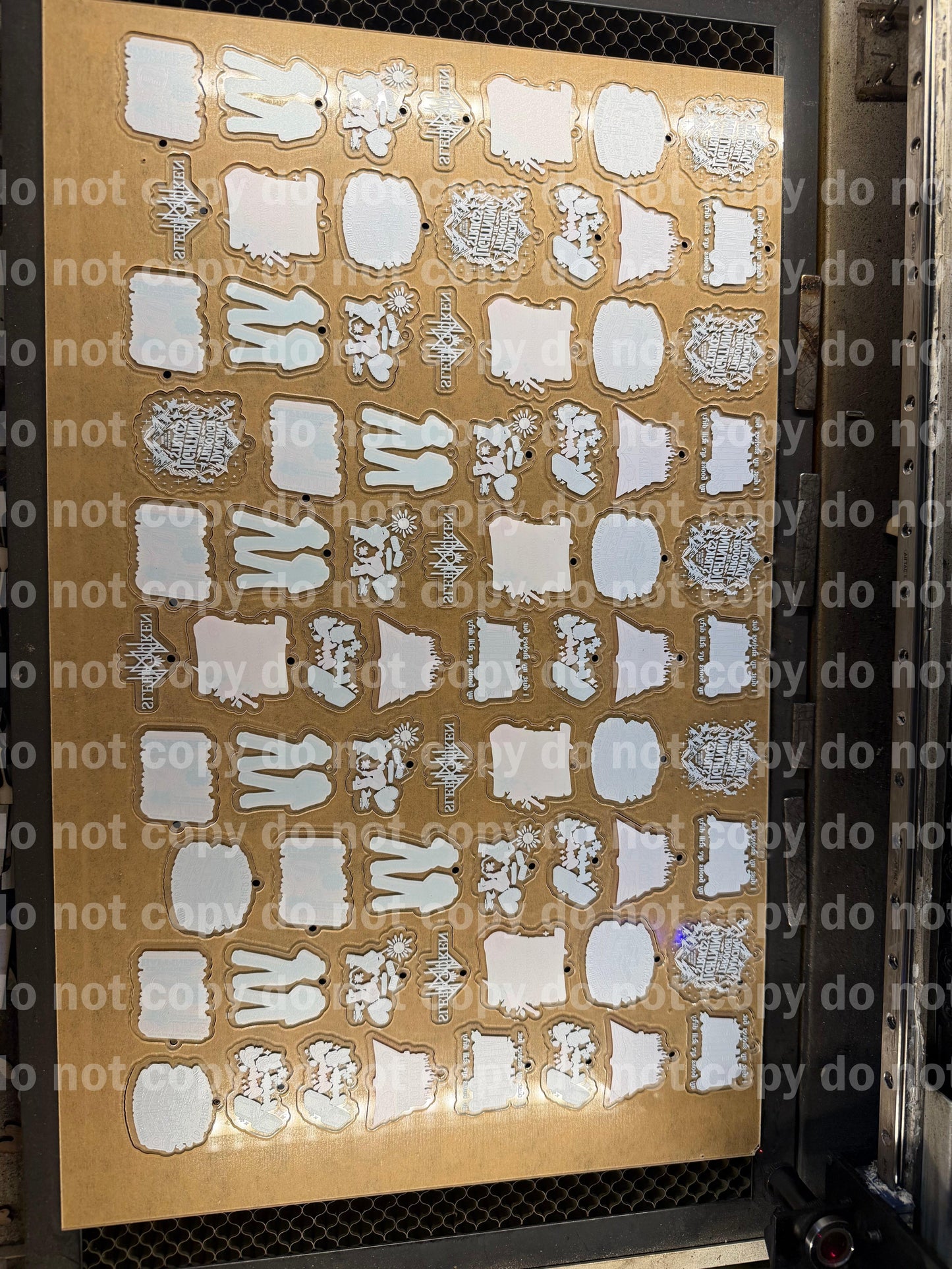 Print and cut material sheet gang setup - keychain badge reels magnets and more by the sheet
